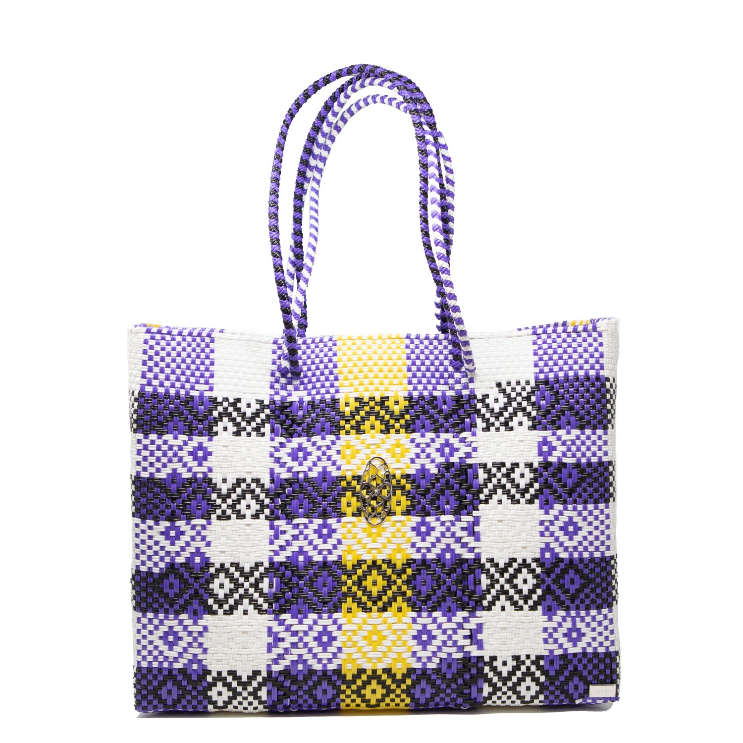 Women’s Purple Yellow Travel Tote With Clutch Lolas Bag