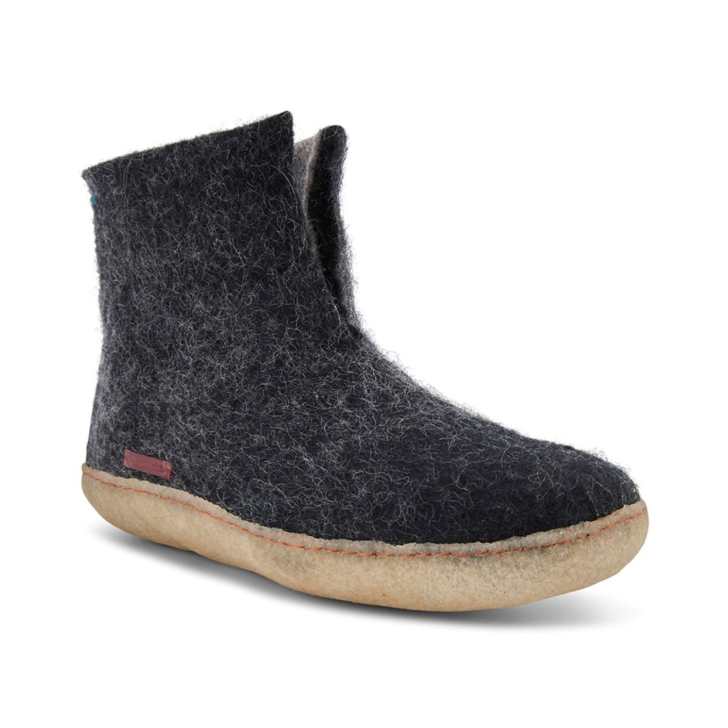 Betterfelt Men's High Boot - Black With Natural Crepe Rubber Sole In Black