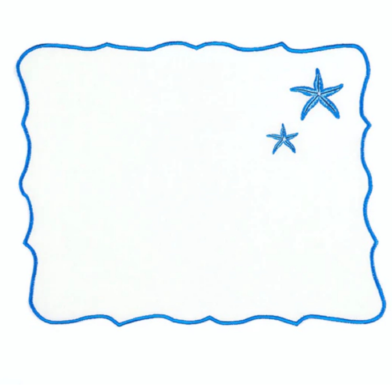 Km Home Collection Starfish - Set Of 4 Linen Placemat
