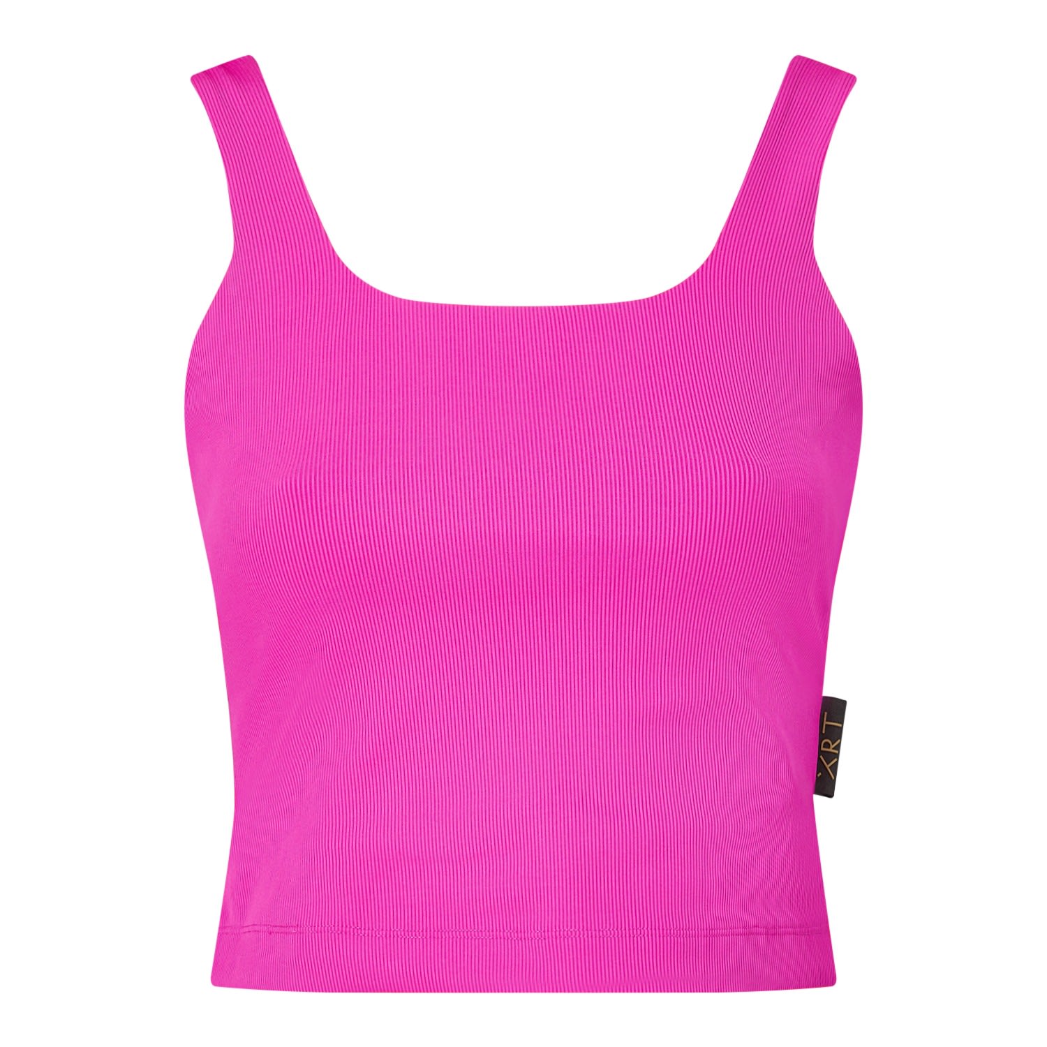 Xrt Women's Pink / Purple Exalt Slimming Sleeveless Rib Top Glow In Pink/purple