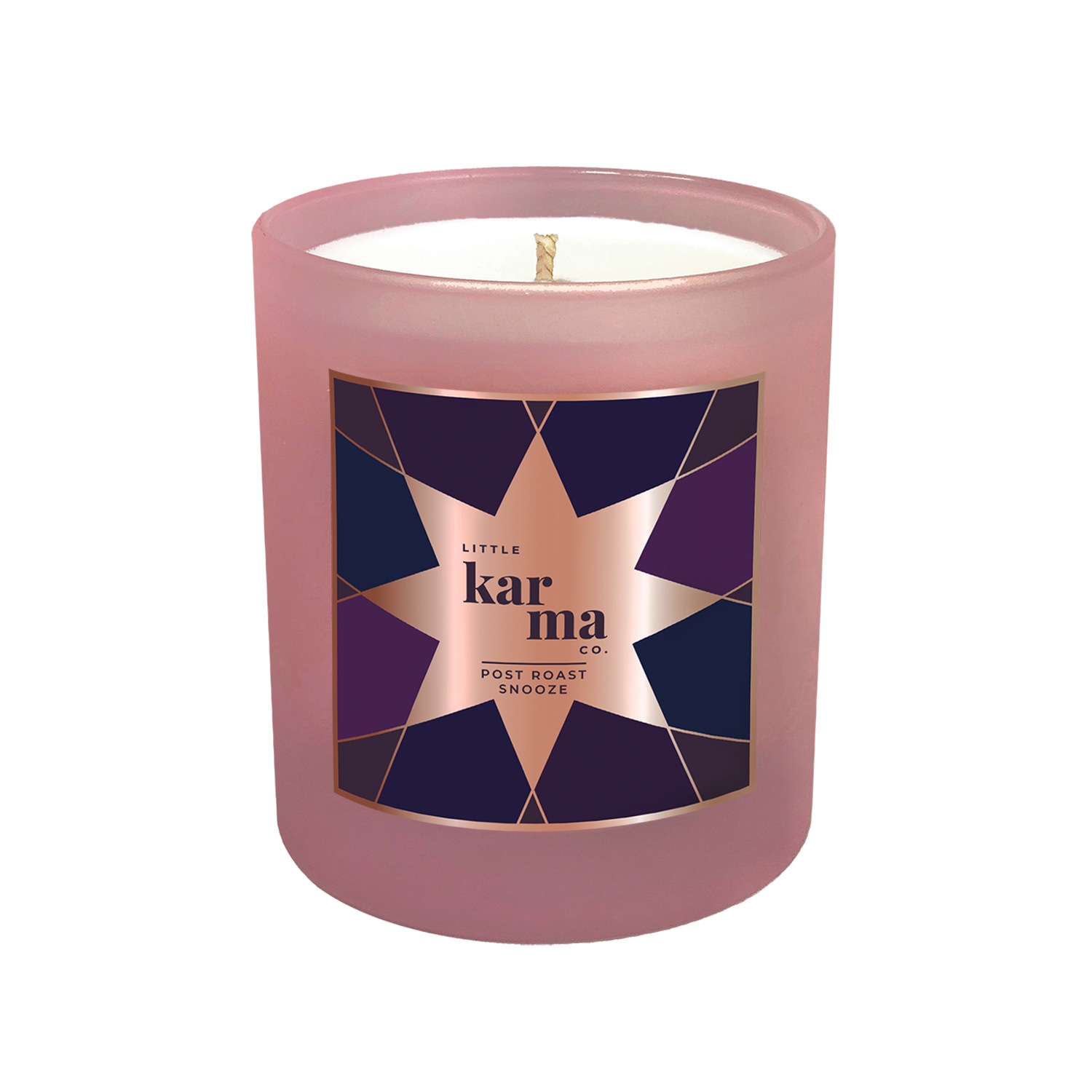 Little Karma Co. Ltd Pink / Purple Post Roast Snooze - Lavender & Frankincense Christmas Large Candle