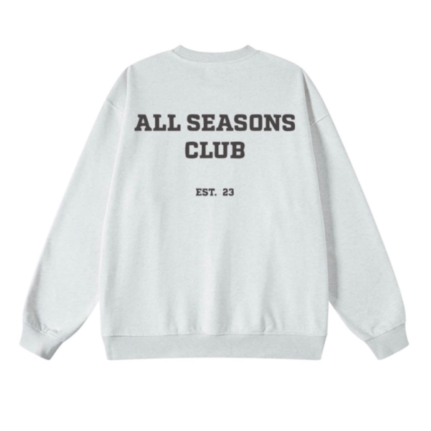 Women’s All Seasons Club Marl Grey Sweatshirt Medium Season Swim