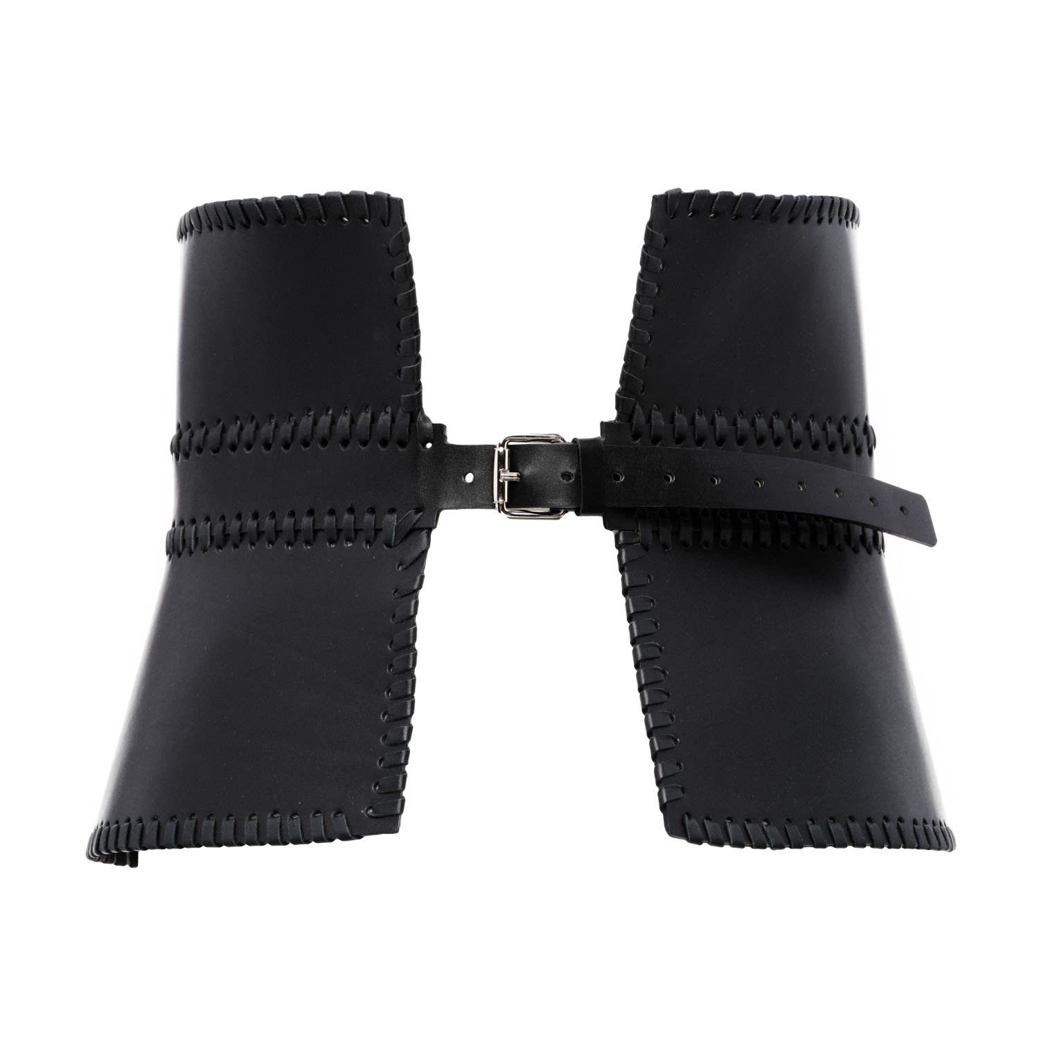 Leather Wide Waist Corset Belt Black, PLIK x HAYA