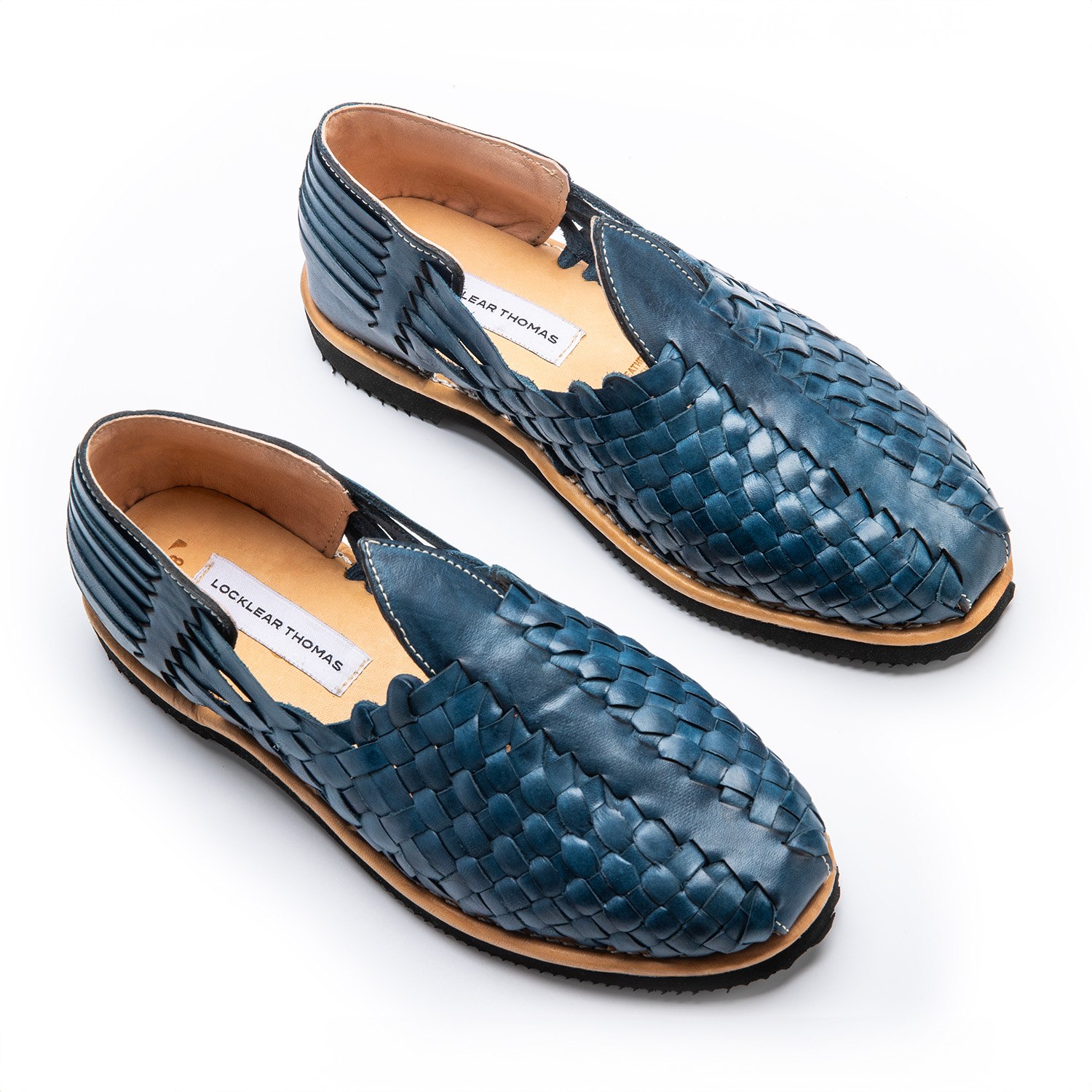 Locklear Thomas Men's Hand Crafted Explorer Loafer In Blue In Blue