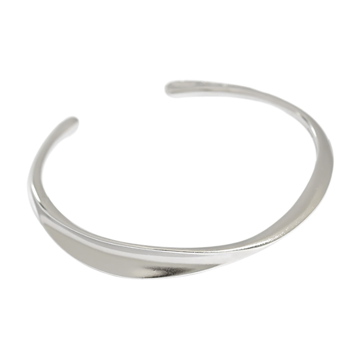 Janus Edinburgh Women's Sannox Smooth Slim Silver Bangle In Silver