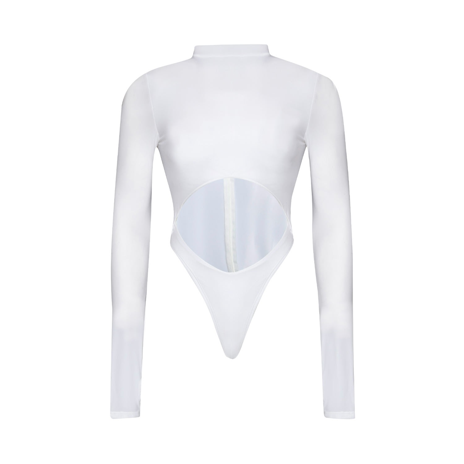 Women’s Abysmal Stretch Cut Out Bodysuit White Small Khéla the Label