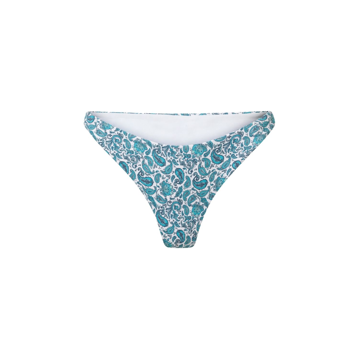Women's Blue Print Turqueta Bikini Bottom | Large | Aqva Swimwear