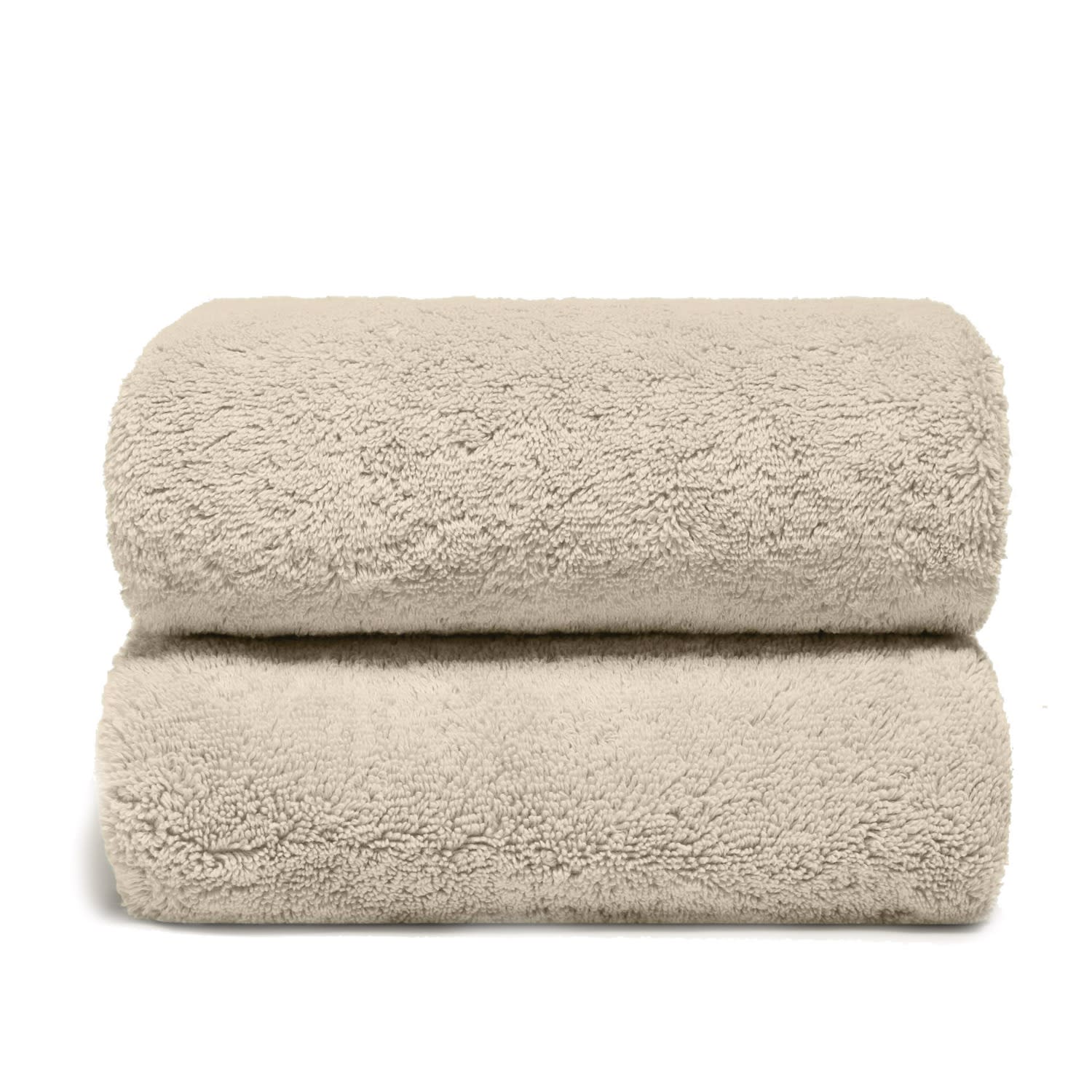 Italic Rose Gold Ultraplush Australian Cotton Bath Sheets - Set Of Two - Sand