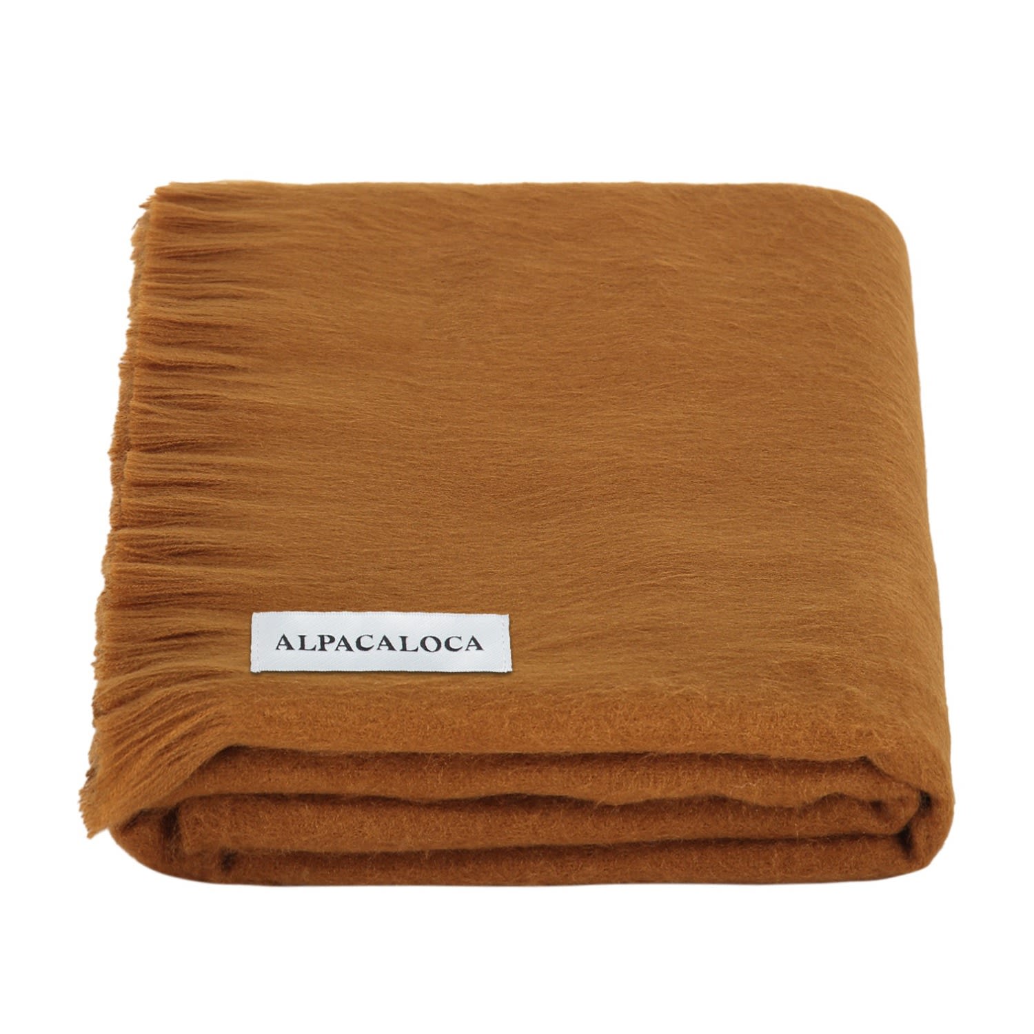 Alpaca Loca Women's Brown Slim Scarf Camel