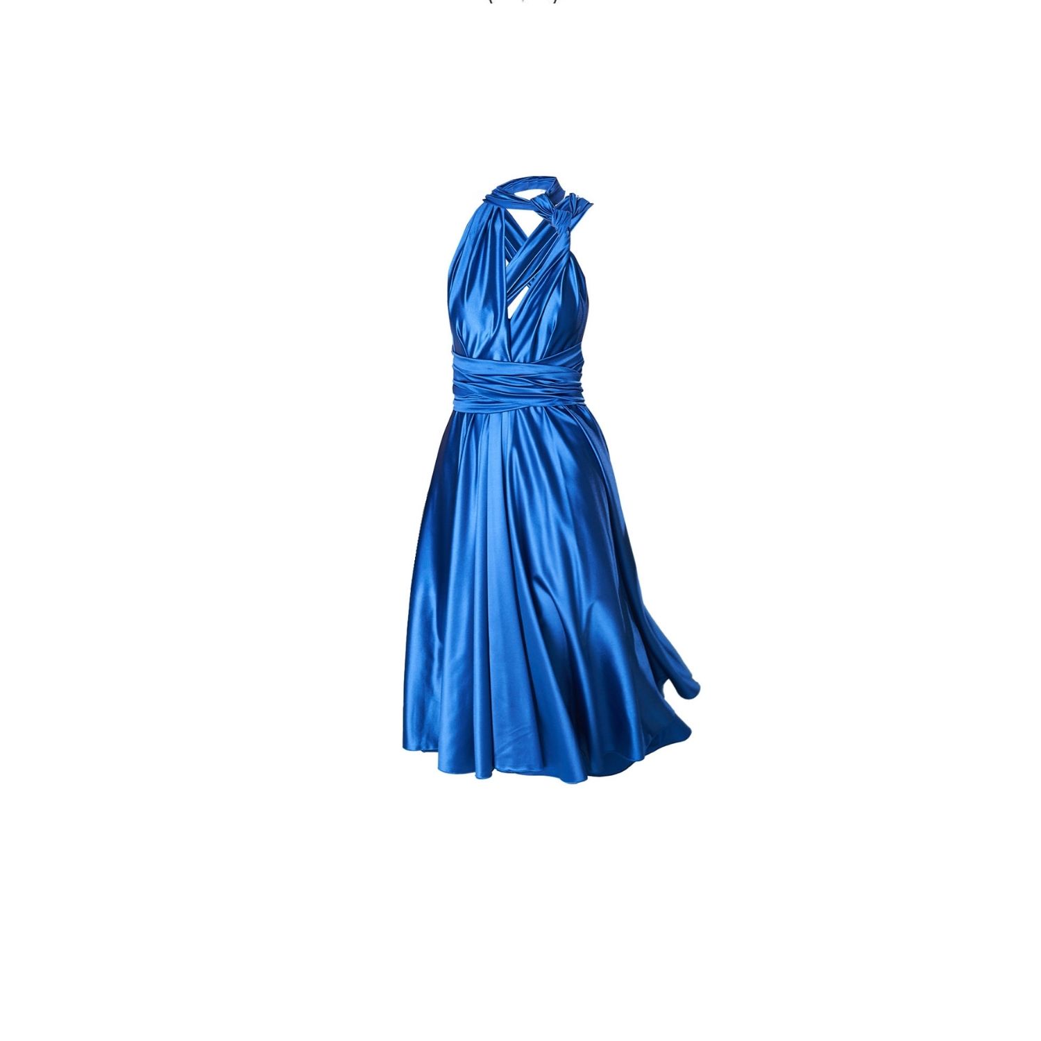 Ceylan Bcn Women's Blue Cocktail Dress Luxury Cobalt In Blue