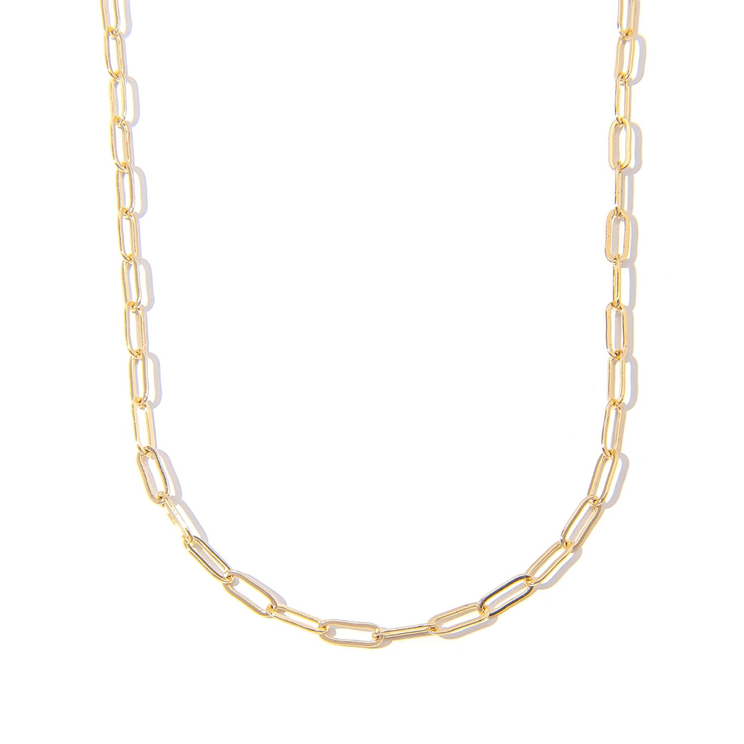 Women’s Slim Gold Filled Paperclip Chain The Essential Jewels