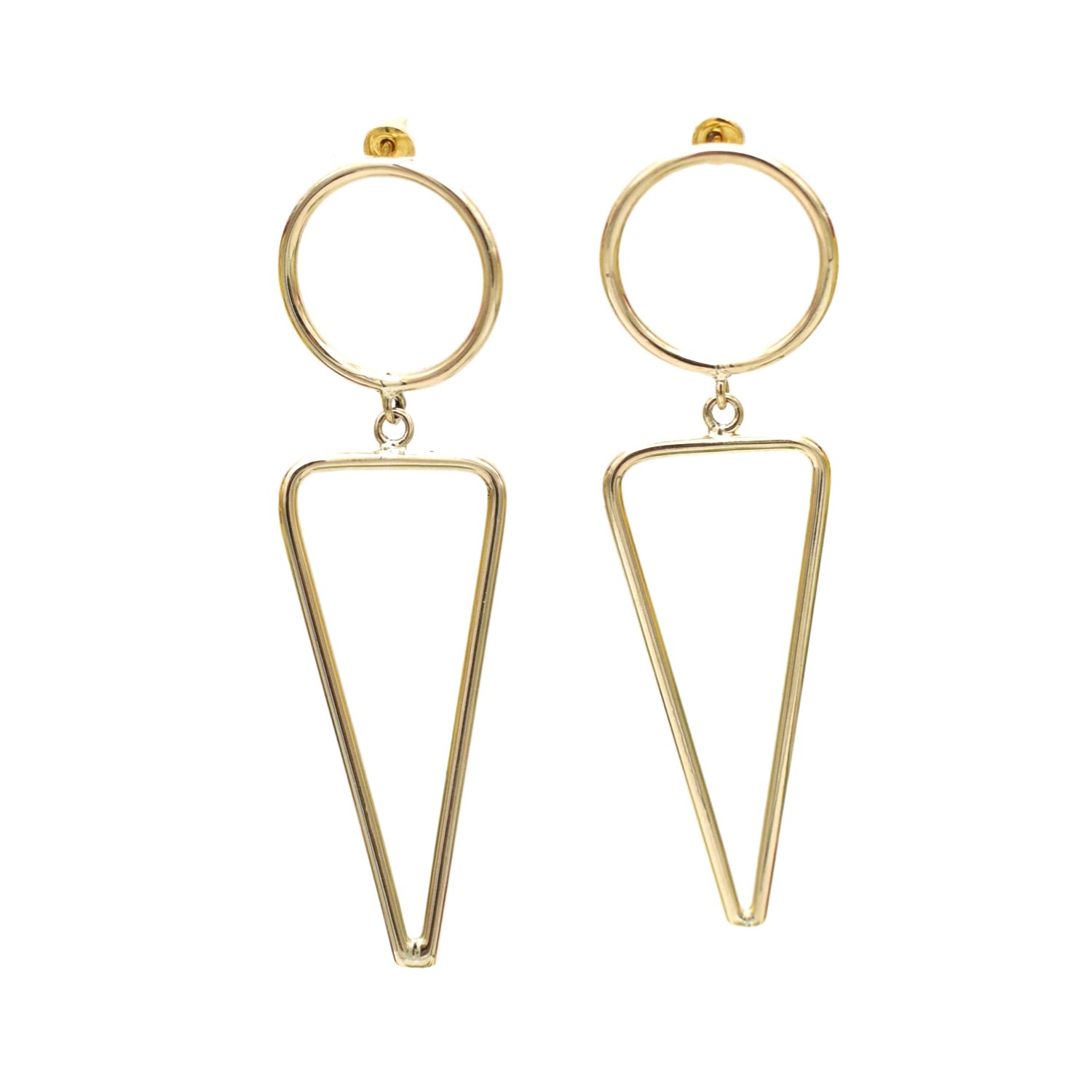 Lala Salama Women's Gold Geometric Duo Earrings In Gold