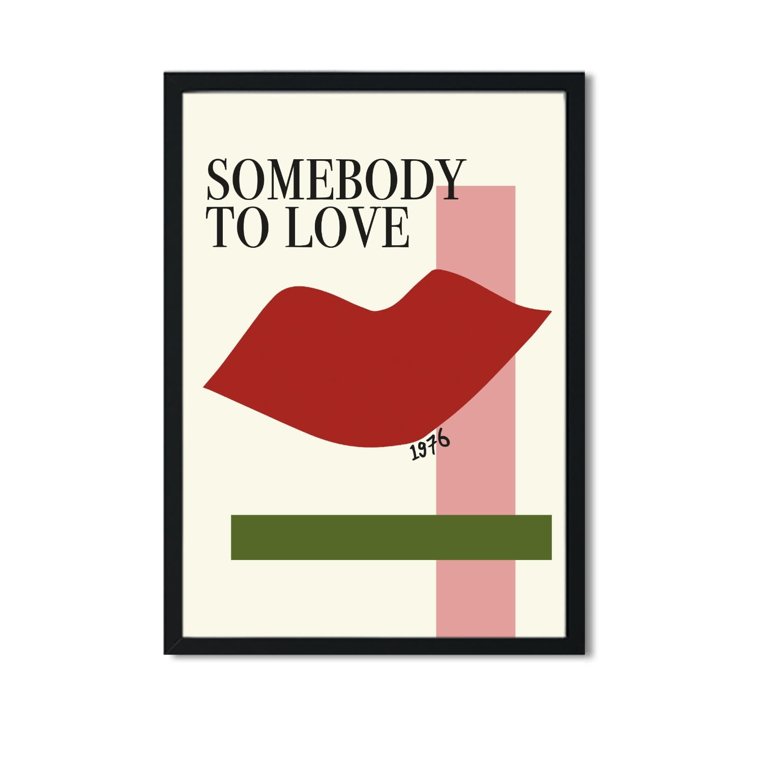 Somebody To Love Queen Inspired Retro Giclee Art Print Fanclub Wolf Badger
