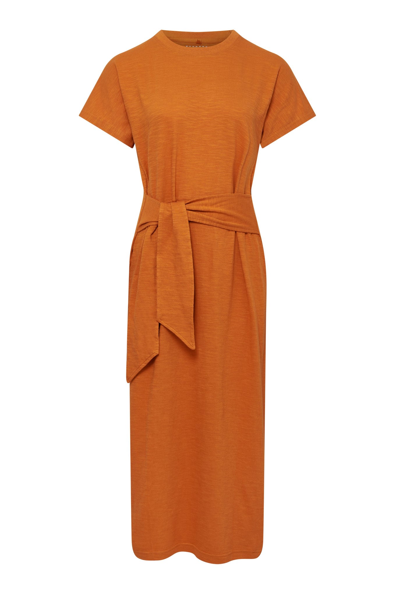 Komodo Women's Yellow / Orange Fonda - Gots Organic Cotton Burnt Orange Dress
