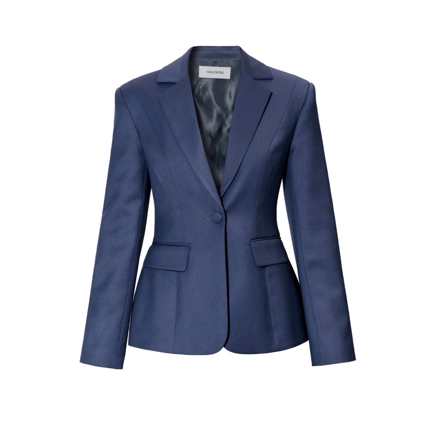 Aggi By Halewski Women's Bonnie Moonlight Blue X Shaped Blazer