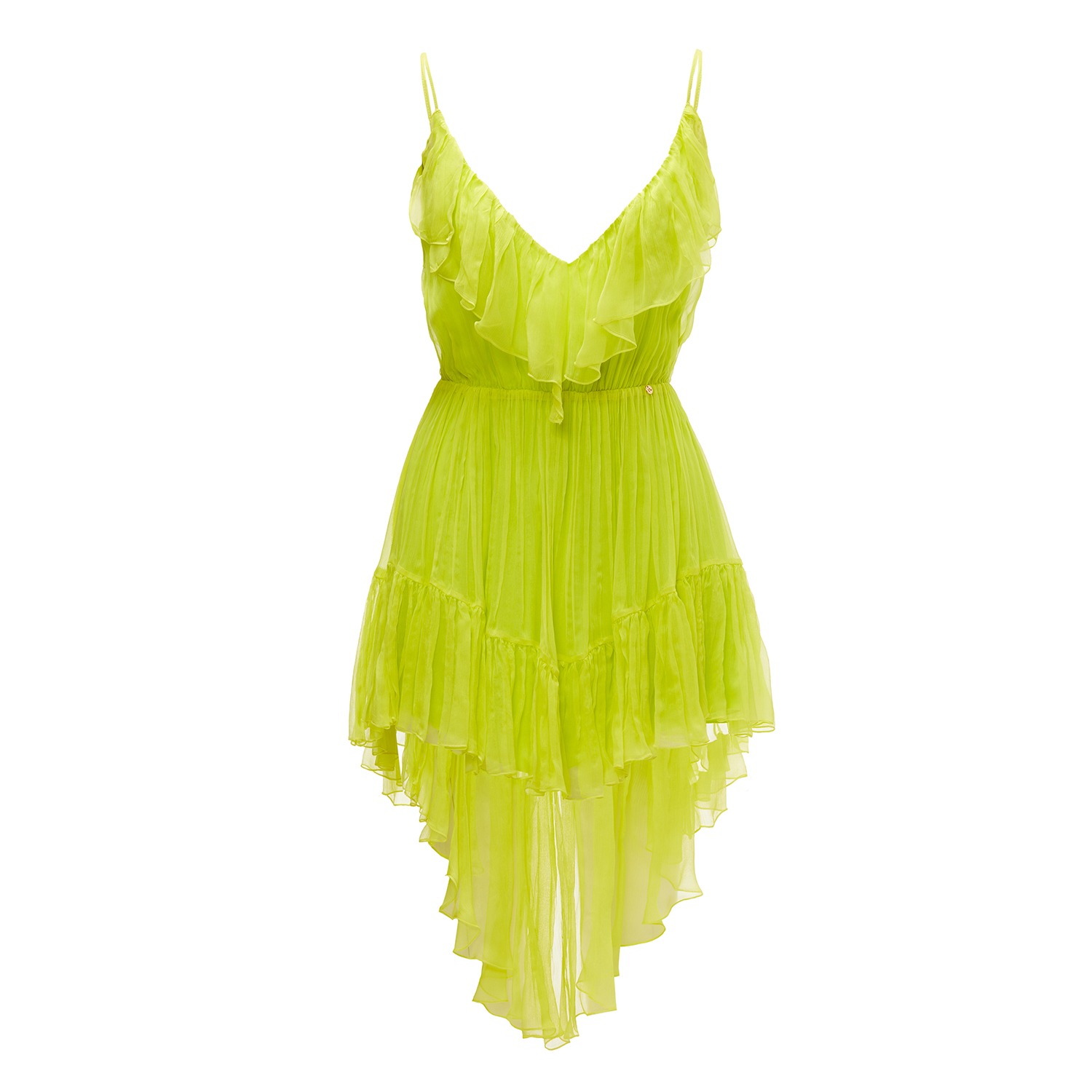 Yellow Kaleidoscope Slip Dress (long) – Mantua Silkwear