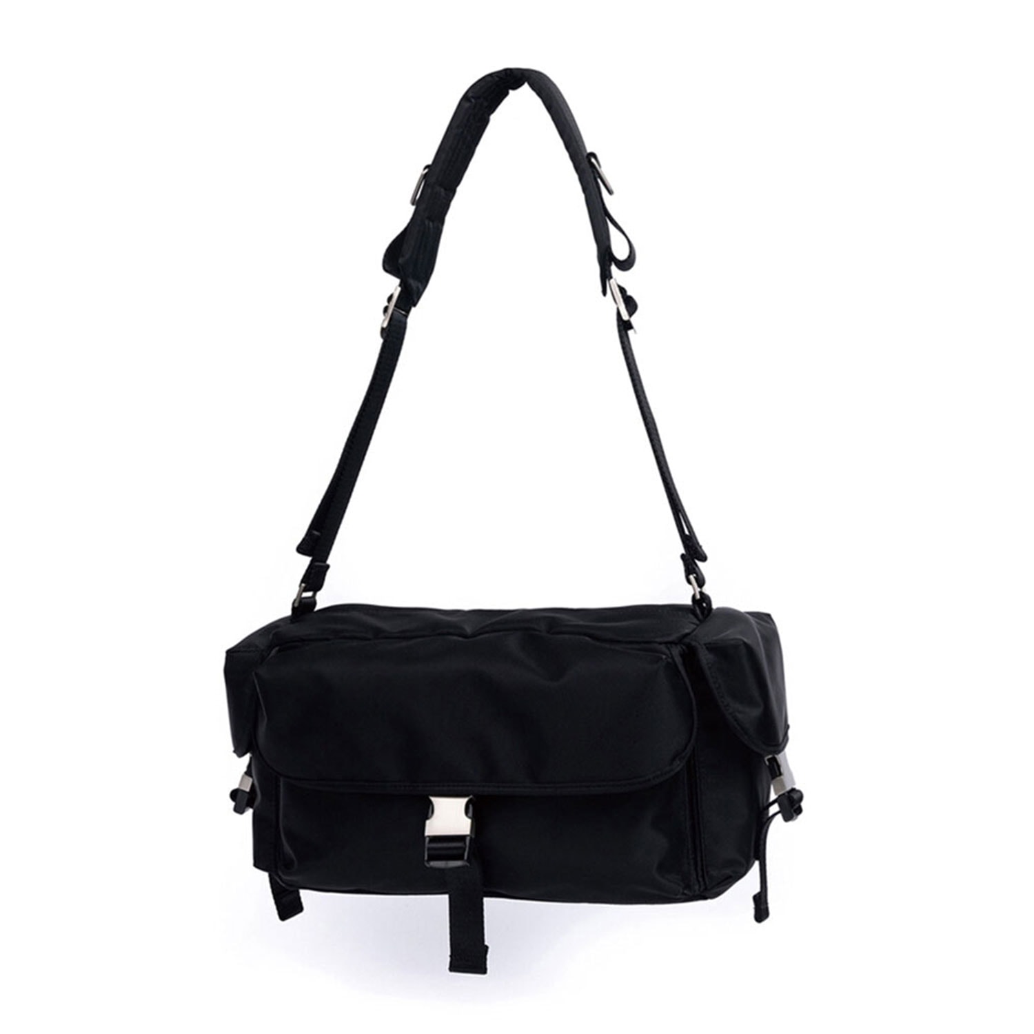 Women’s After Pray Edition Nylon Cargo Messenger Bag - Black Hah Archive