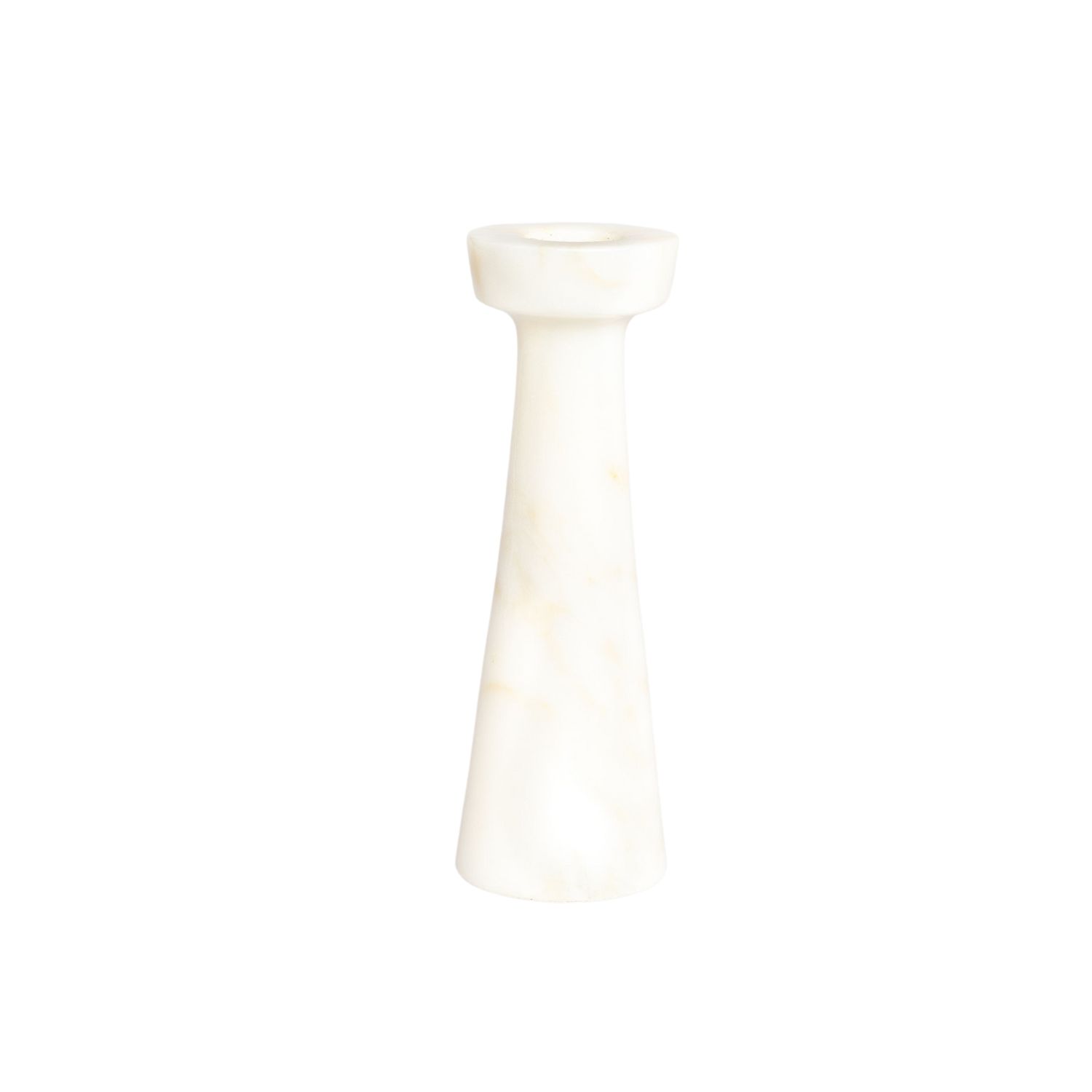 Urban Society Studio White Lyla Marble Candle Holder In White