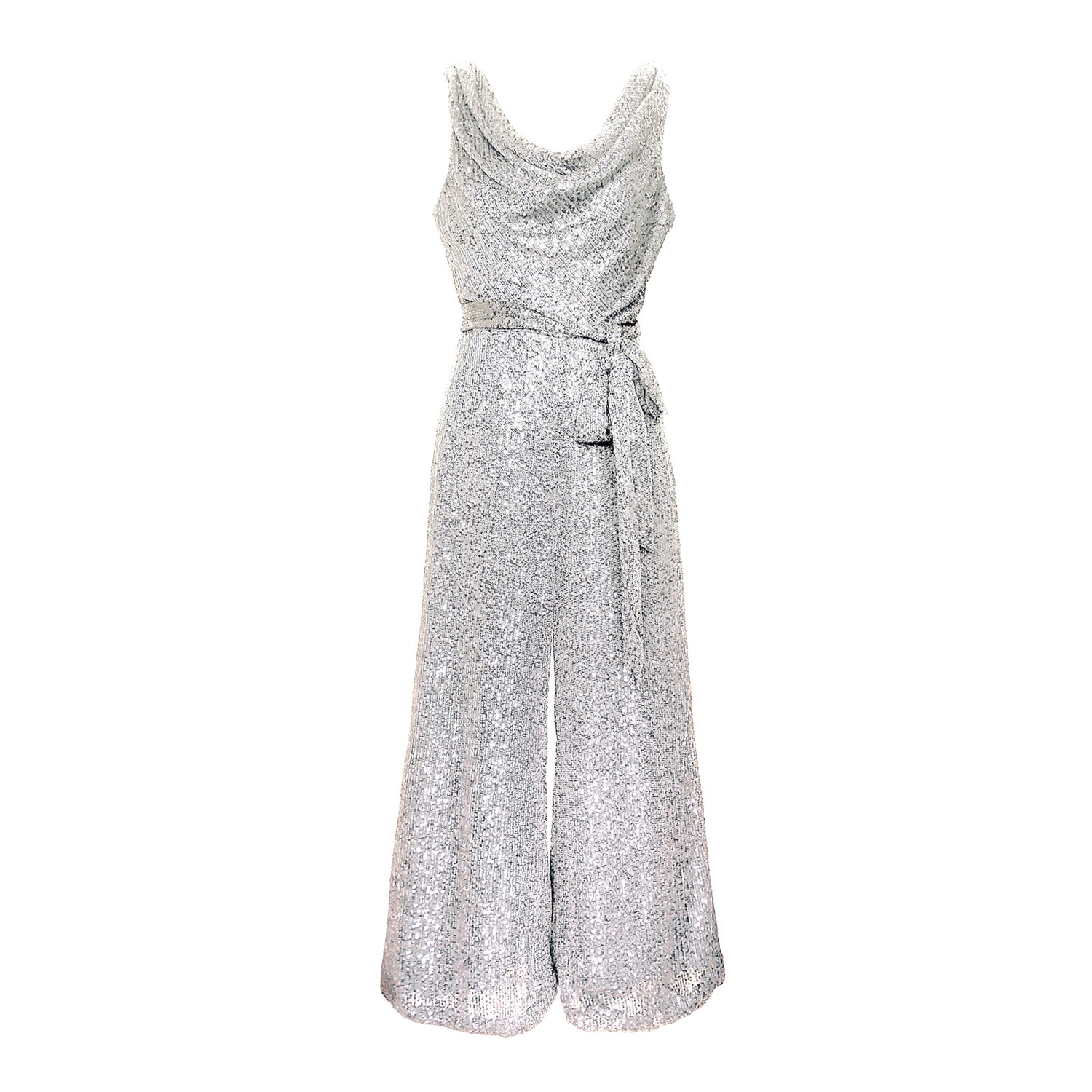 Women’s Lora Jumpsuit - Sequinned White Extra Small Emma Wallace