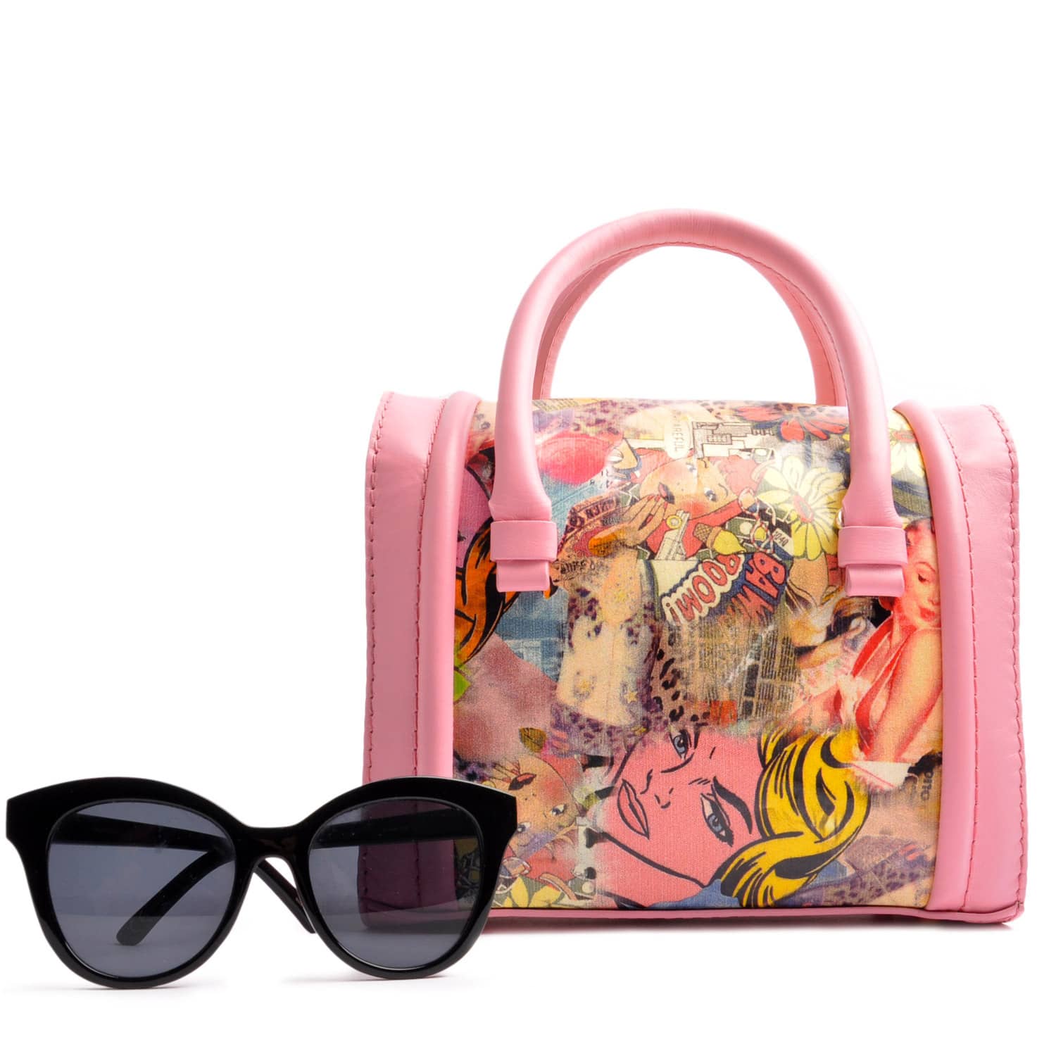 Women's Case Medium Tote in Fuchsia | Ostwald Finest Couture Bags