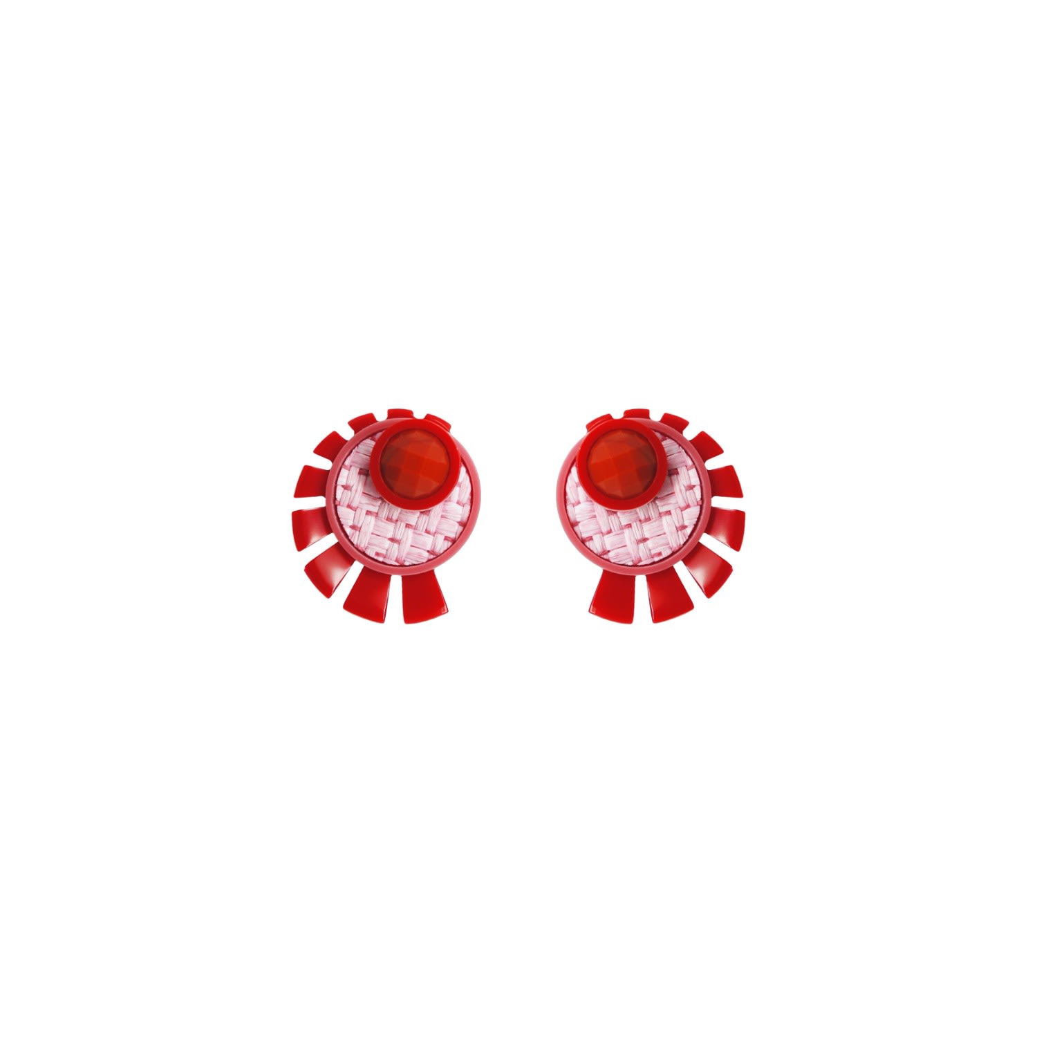 Gissa Bicalho Women's Acrylic Handmade Earring Sun Light Pink In Pink