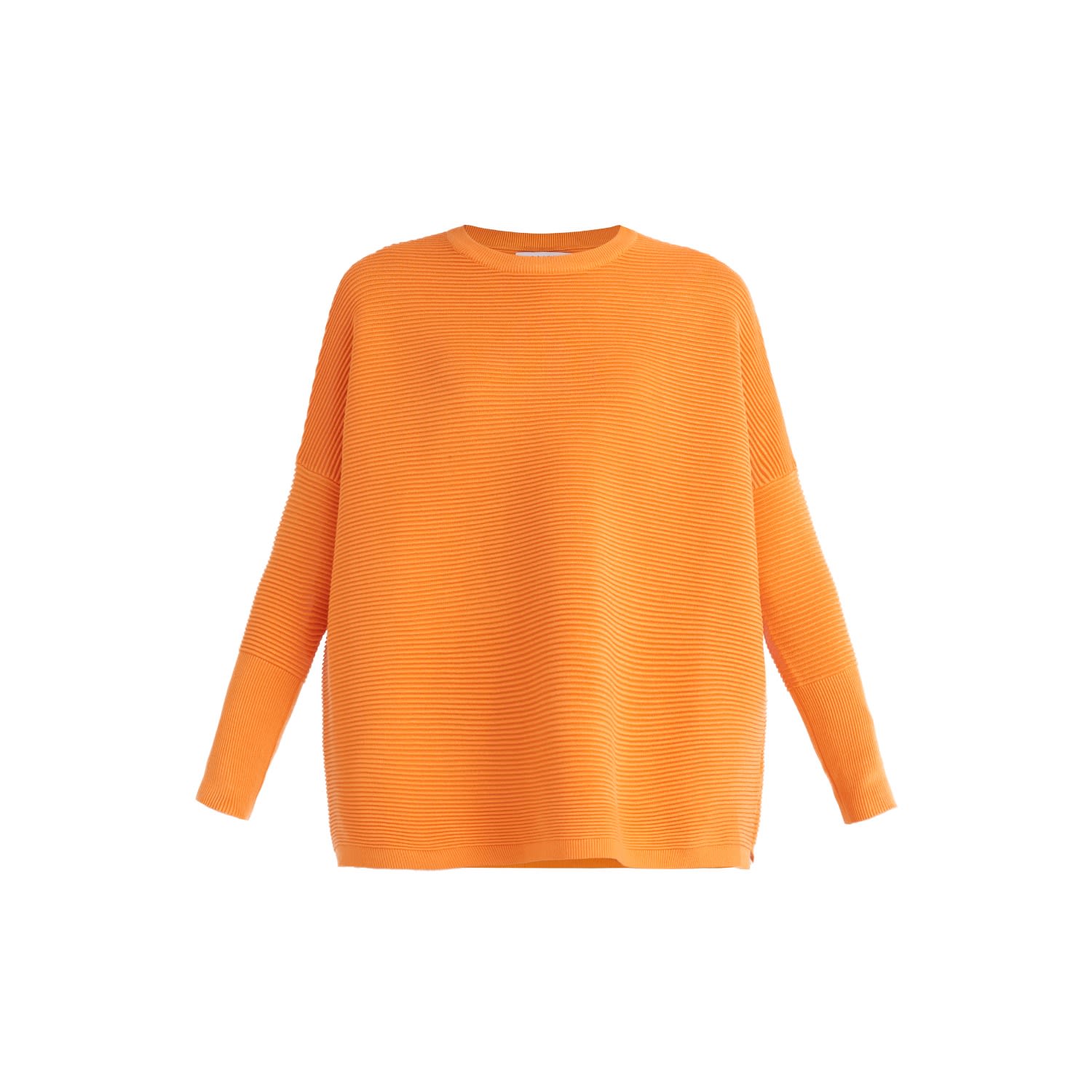 Women’s Yellow / Orange Paisie Ribbed Jumper In Orange S/M