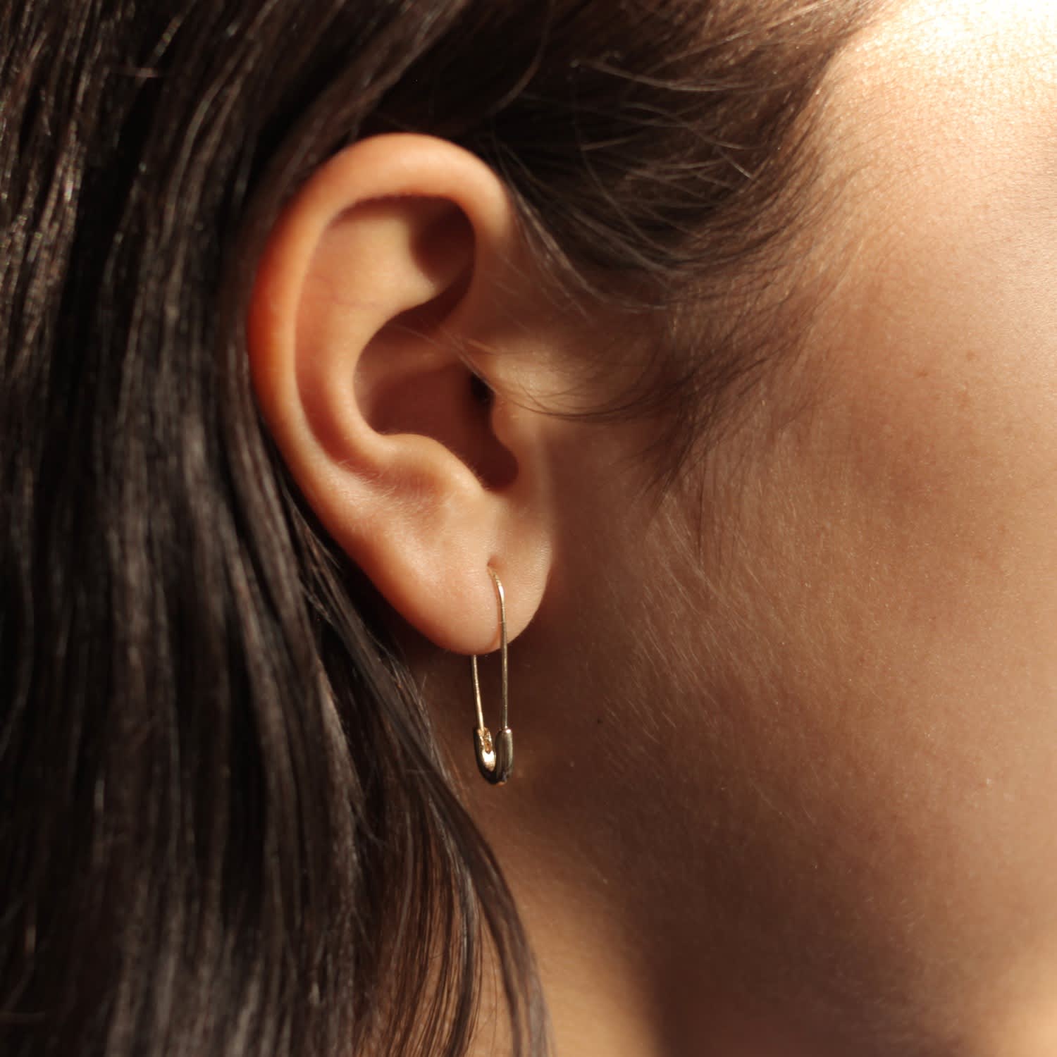 safety pin earrings