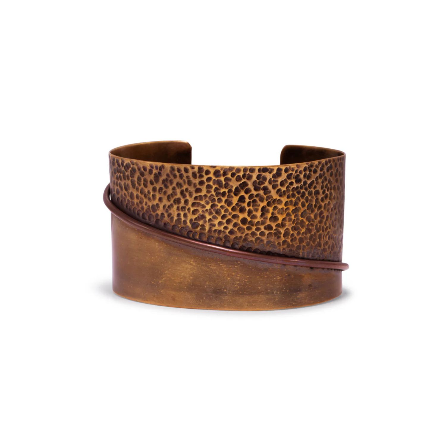 Jaredjamin Women's Brown Tribella Antique Finish Cuff Bracelet