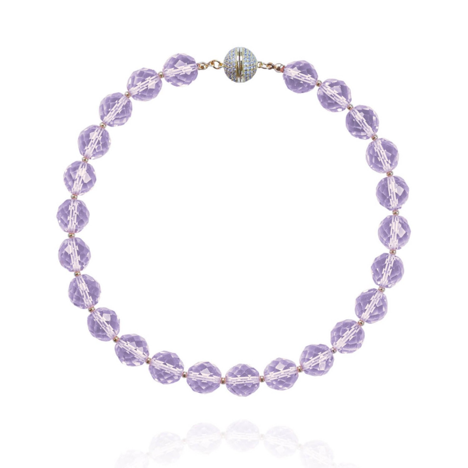 Saule Label Women's Purple Leni Grande Necklace In Lavender In Purple
