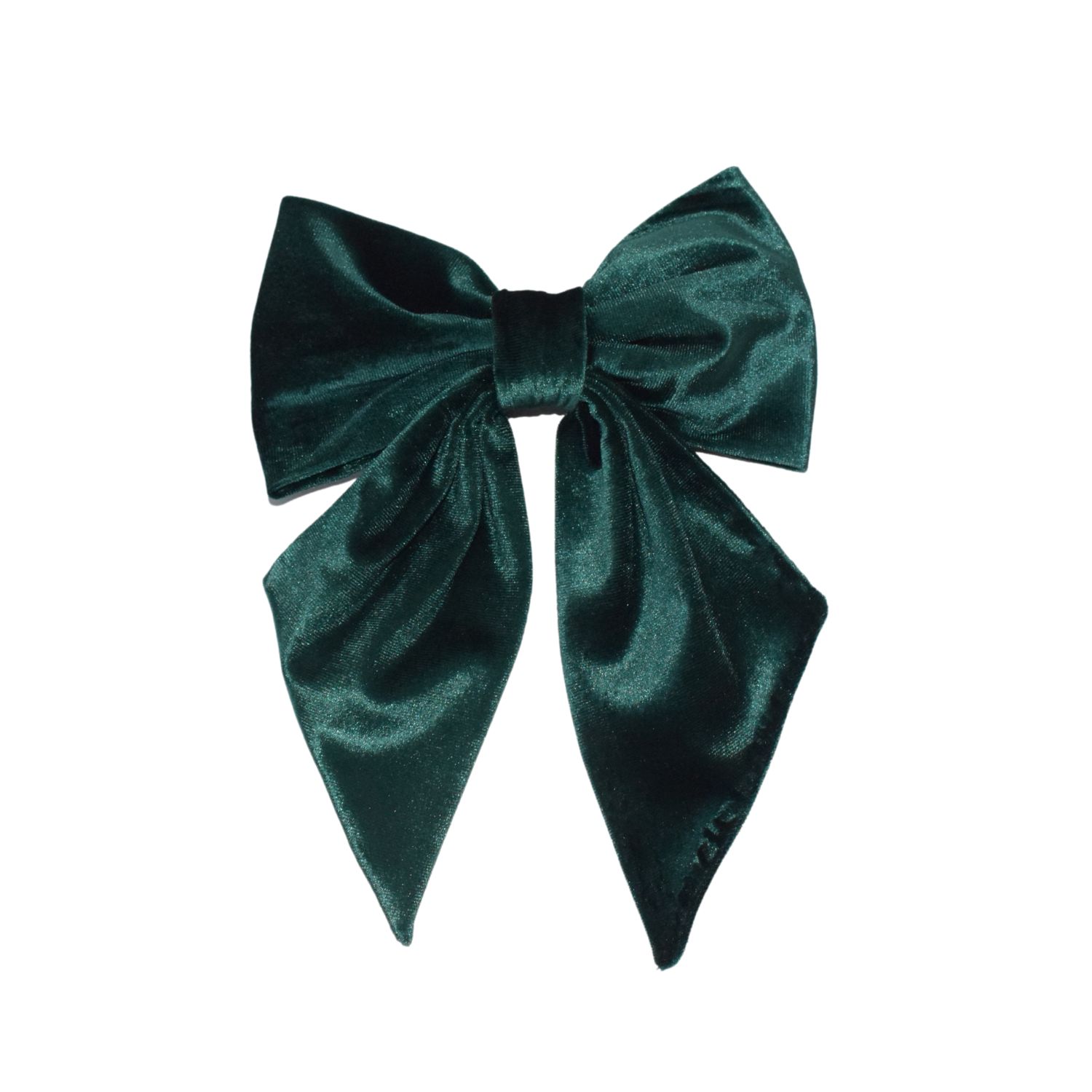 Sylki Women's Hair Bow - Emerald Green