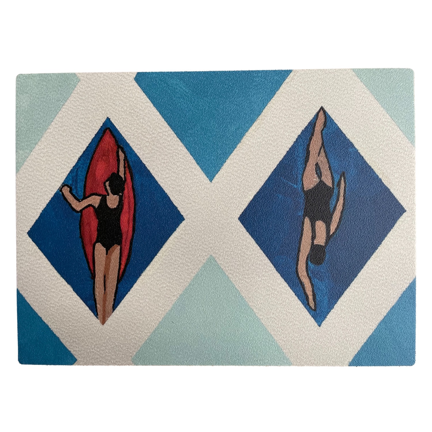 Blue Placemats Women Swimming Set Of Two Catchii