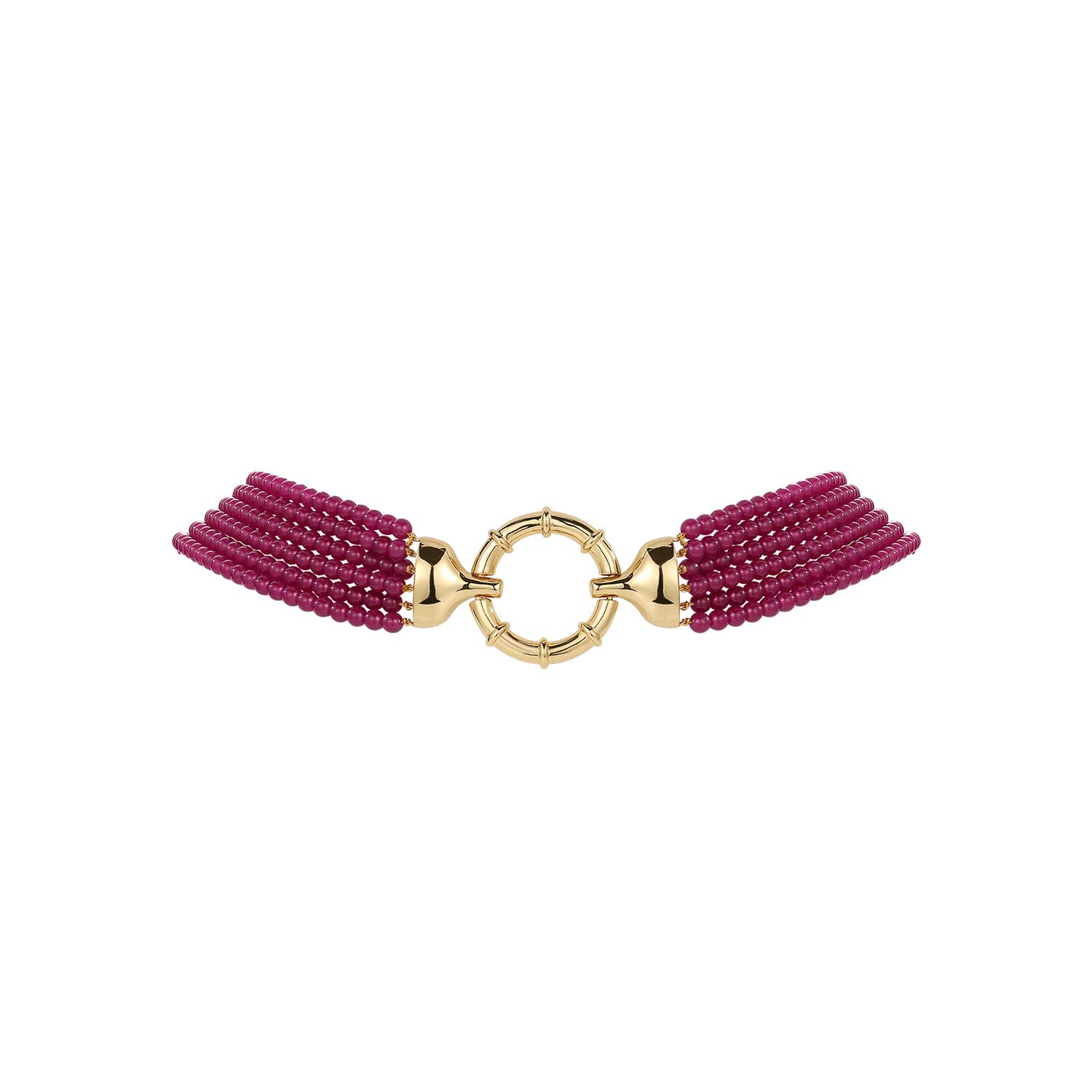 Women’s Gold / Pink / Purple Pink Tassel Necklace Retro Chic