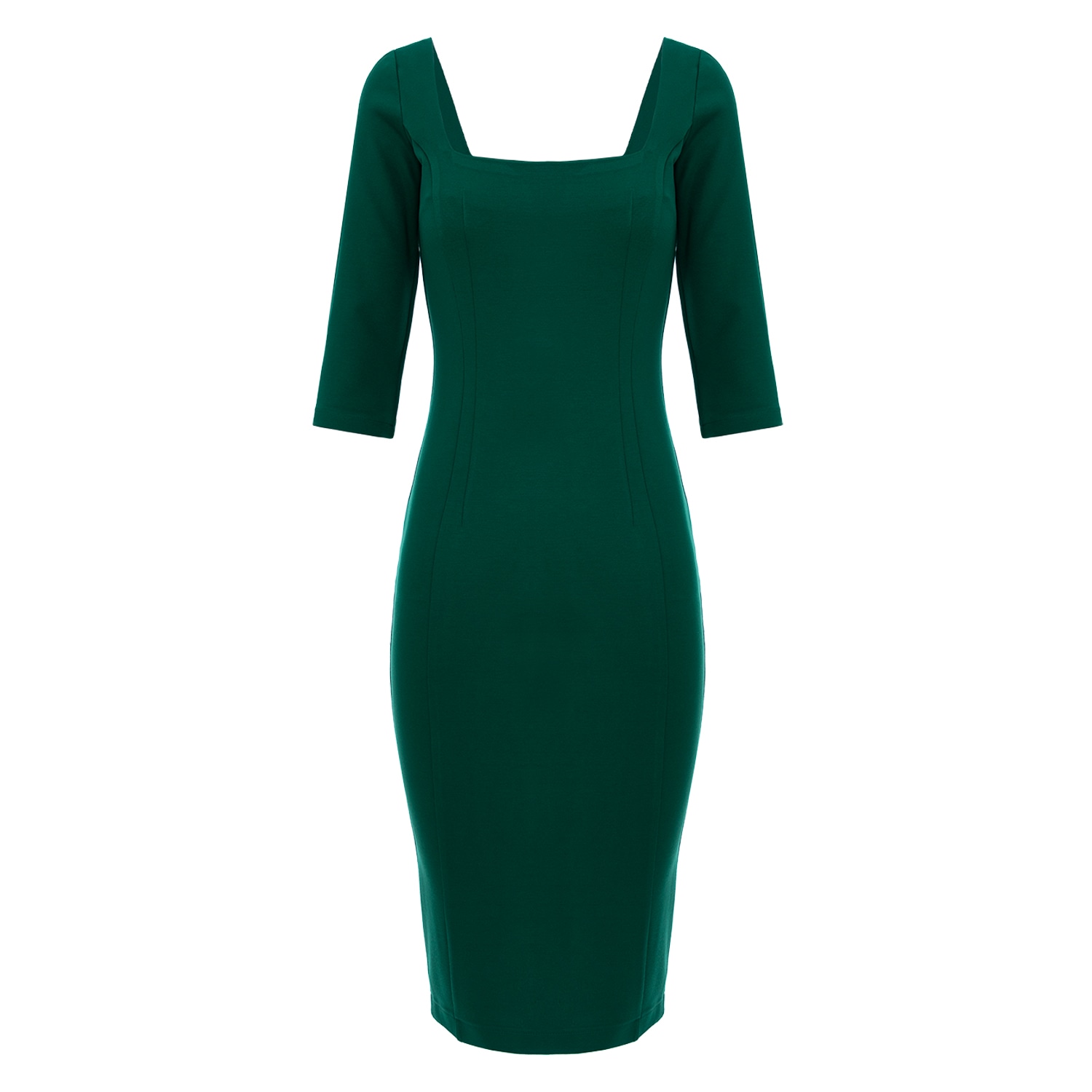 Roserry Women's Kensington Zipped Jersey Three Quarter Sleeve Dress In Green In Green