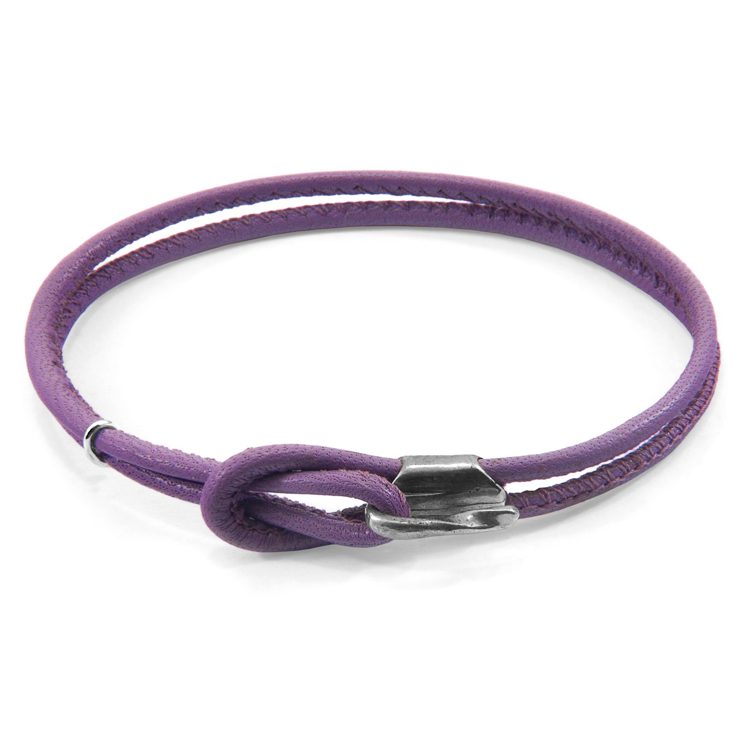 Women’s Pink / Purple / Silver Lilac Purple Orla Silver & Nappa Leather Bracelet Anchor & Crew