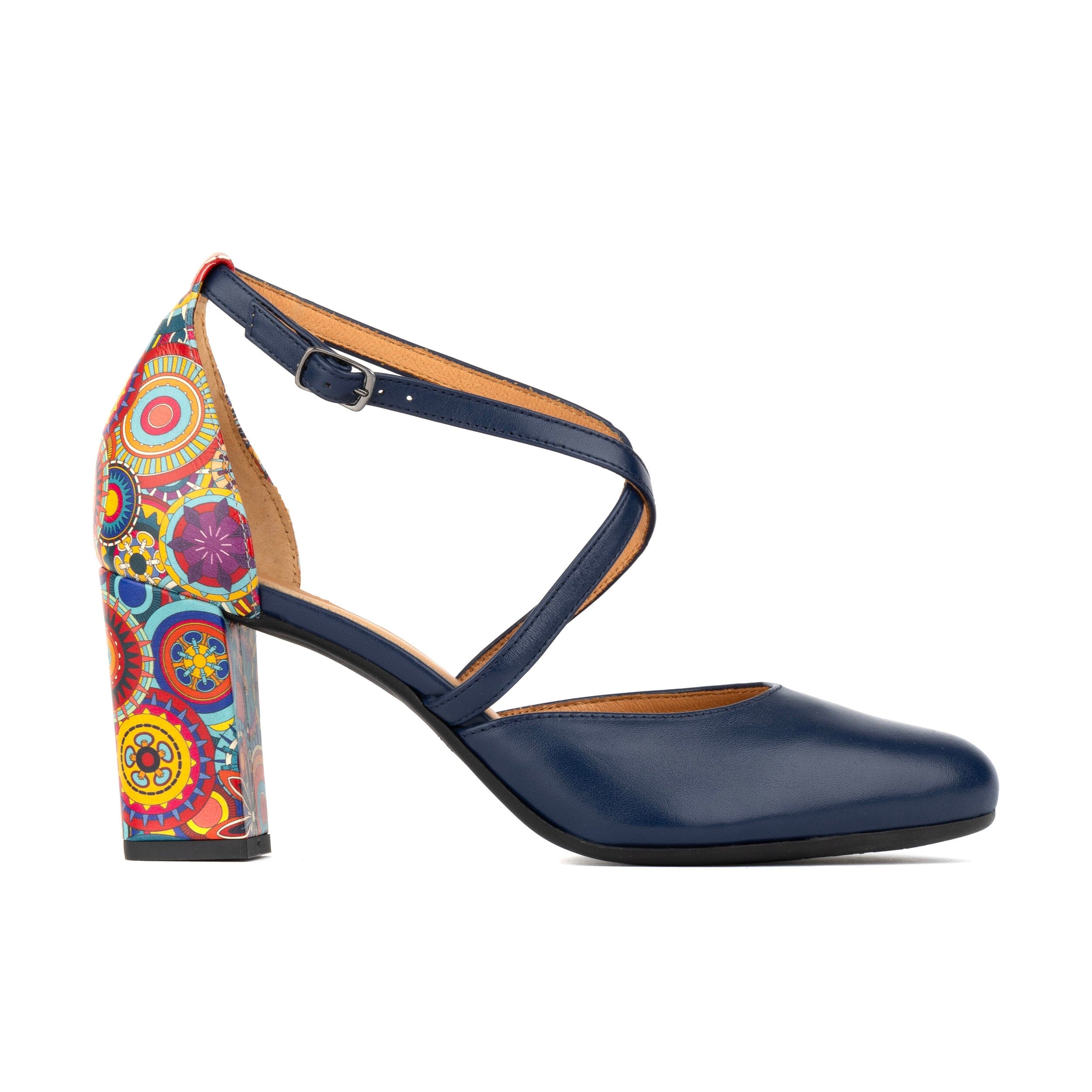 Embassy London Usa Women's Blue Kylie - Navy & Signature Print In Blue