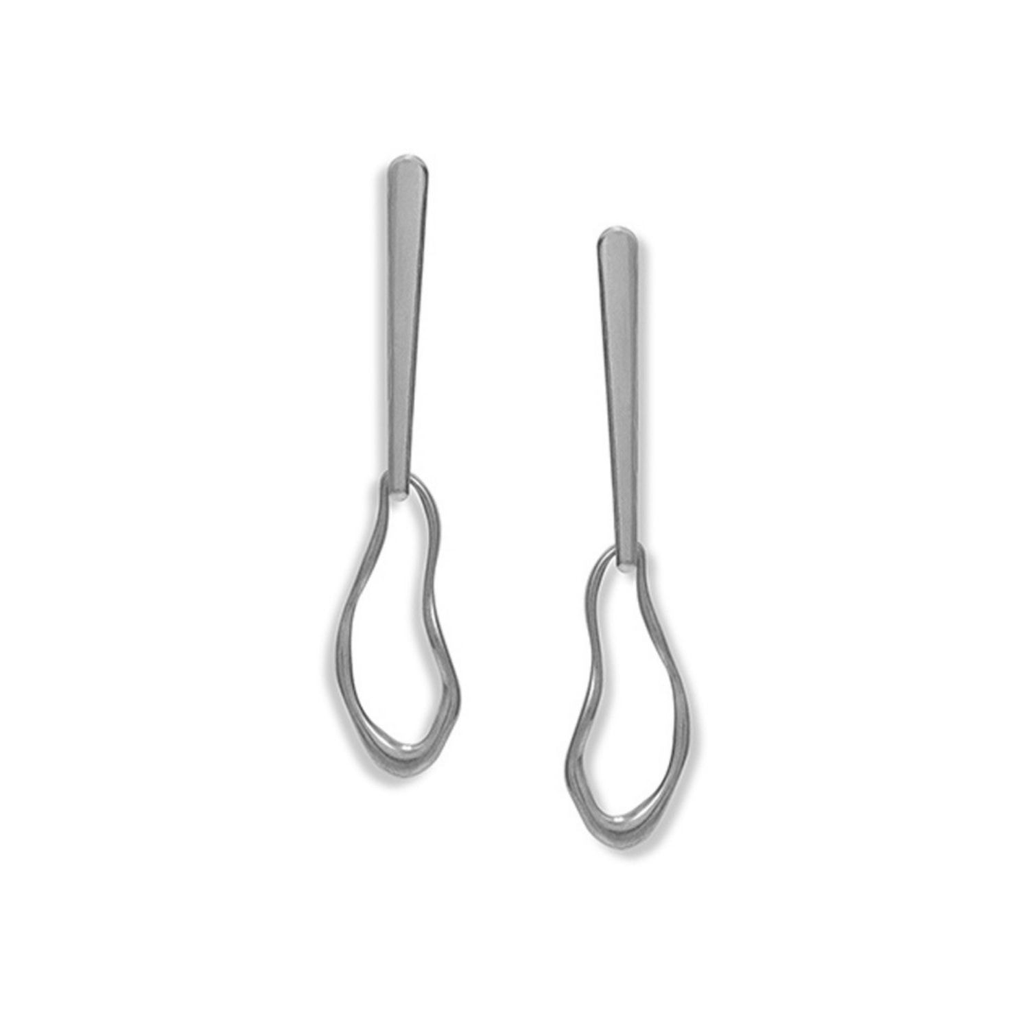 A Weathered Penny Women's Silver Terra Studs In Metallic