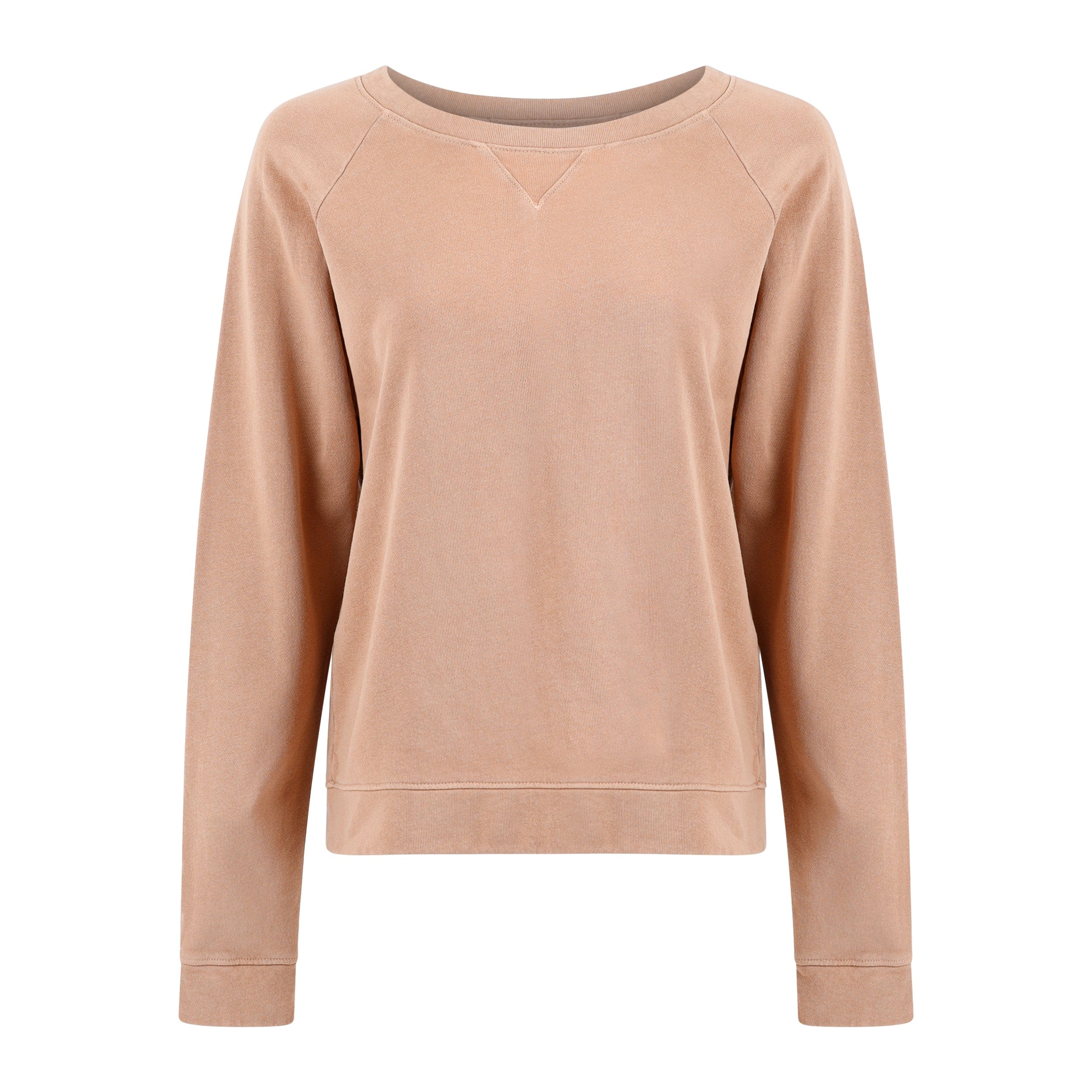 Shop Lezat Women's Brown Melody Everyday Natural Pullover Sweatshirt - Camel