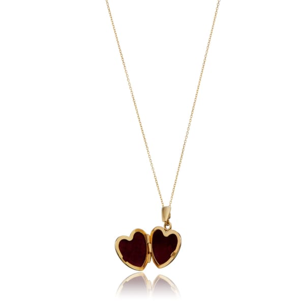 Lily & Roo Small Solid Gold Heart Locket In Heart