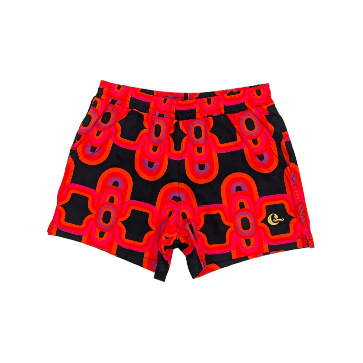 Julia Clancey Men's Sunset Rooftop Board Short In Olympia Black In Black
