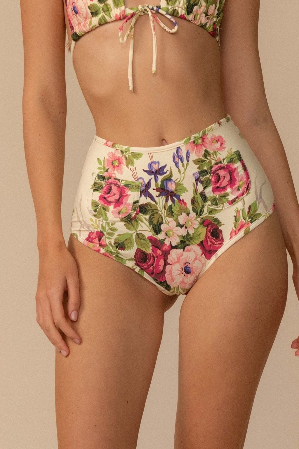Women's Bouquet Polly Bikini Bottom | Extra Small | Montce Swim