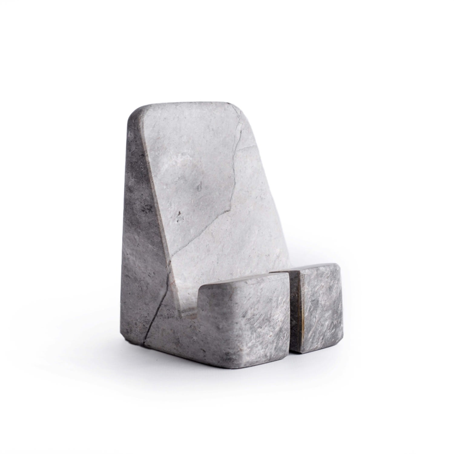 And Jacob Tablet Holder - Grey Marble In Gray