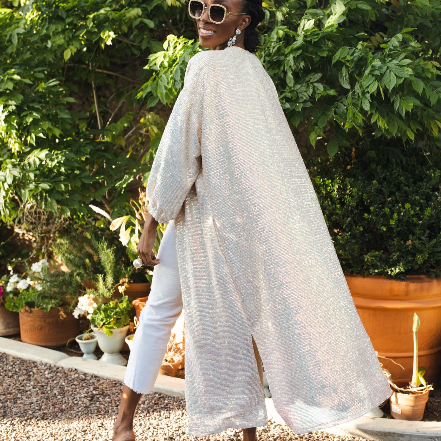 Dulcinea Sequined Duster Jacket