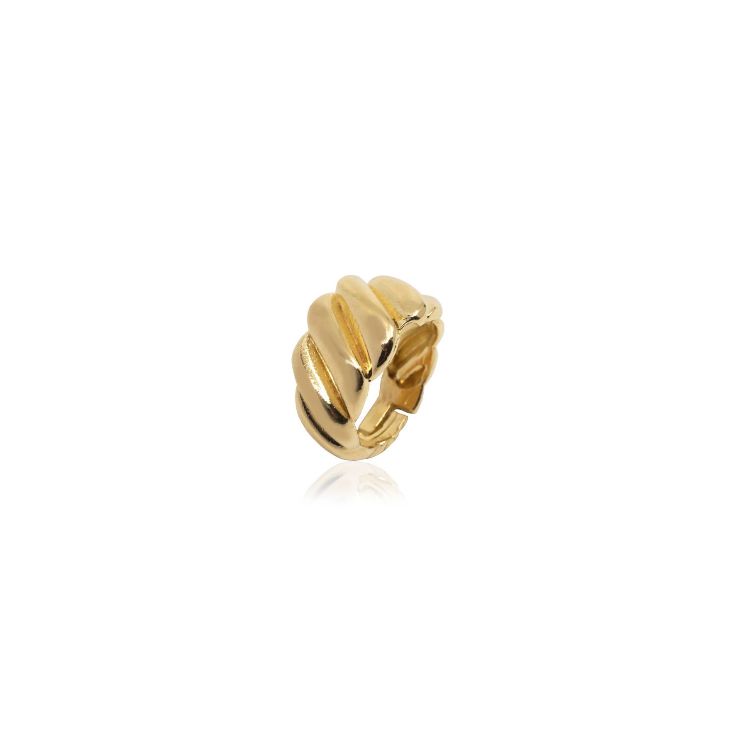 Atelier Petites Pierres Women's Gold Barrier - Twist Ring