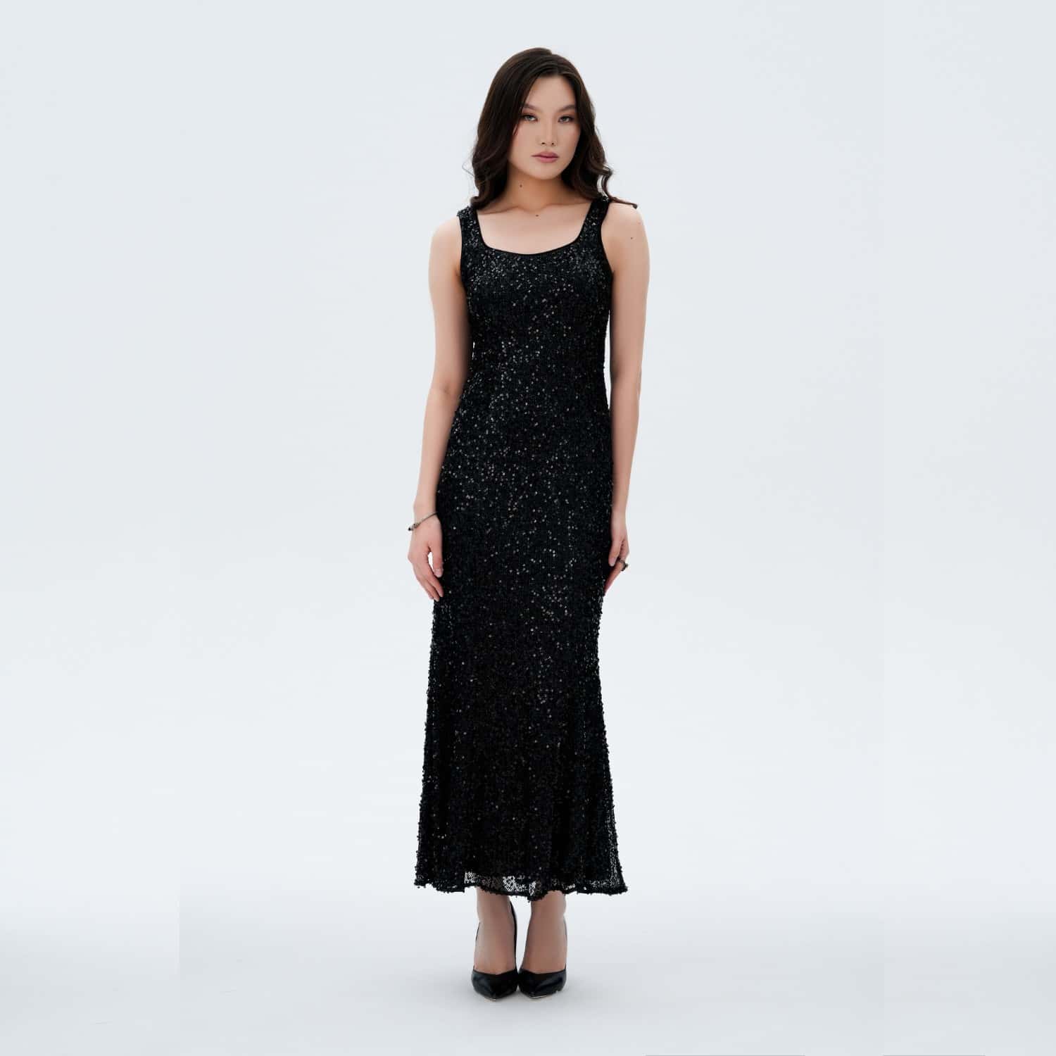 black nude lace dress Black Lace Sleeveless Maxi Dress - Women's Event Dresses