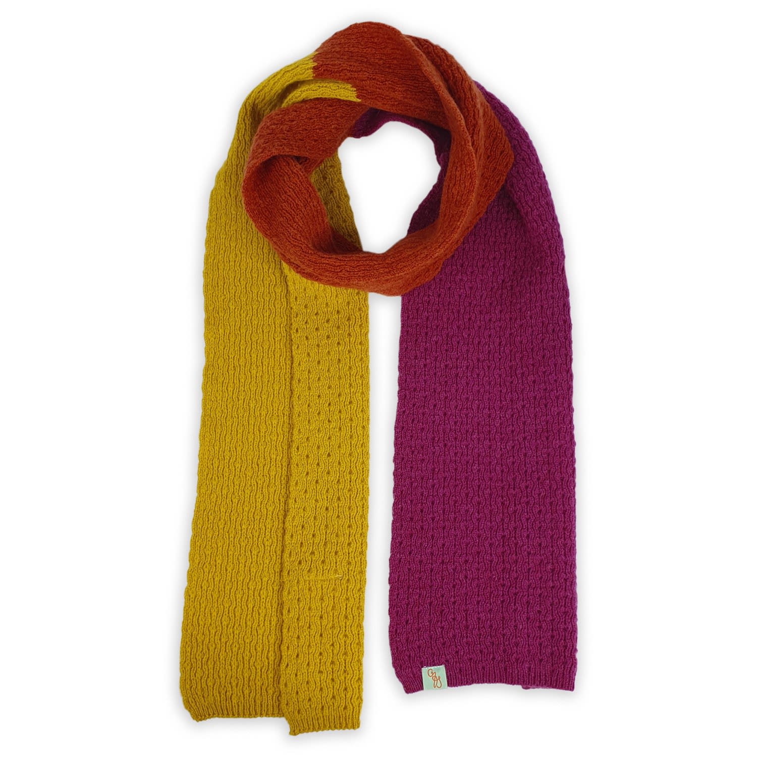 Women’s Yellow / Orange / Pink Scarves - Ostrich - Vegas Pink Otto & Spike