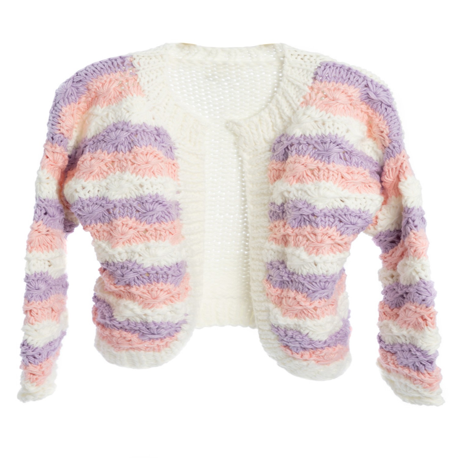 Saachi Women's White Scallop Pastel Knitted Cardigan In Neutral