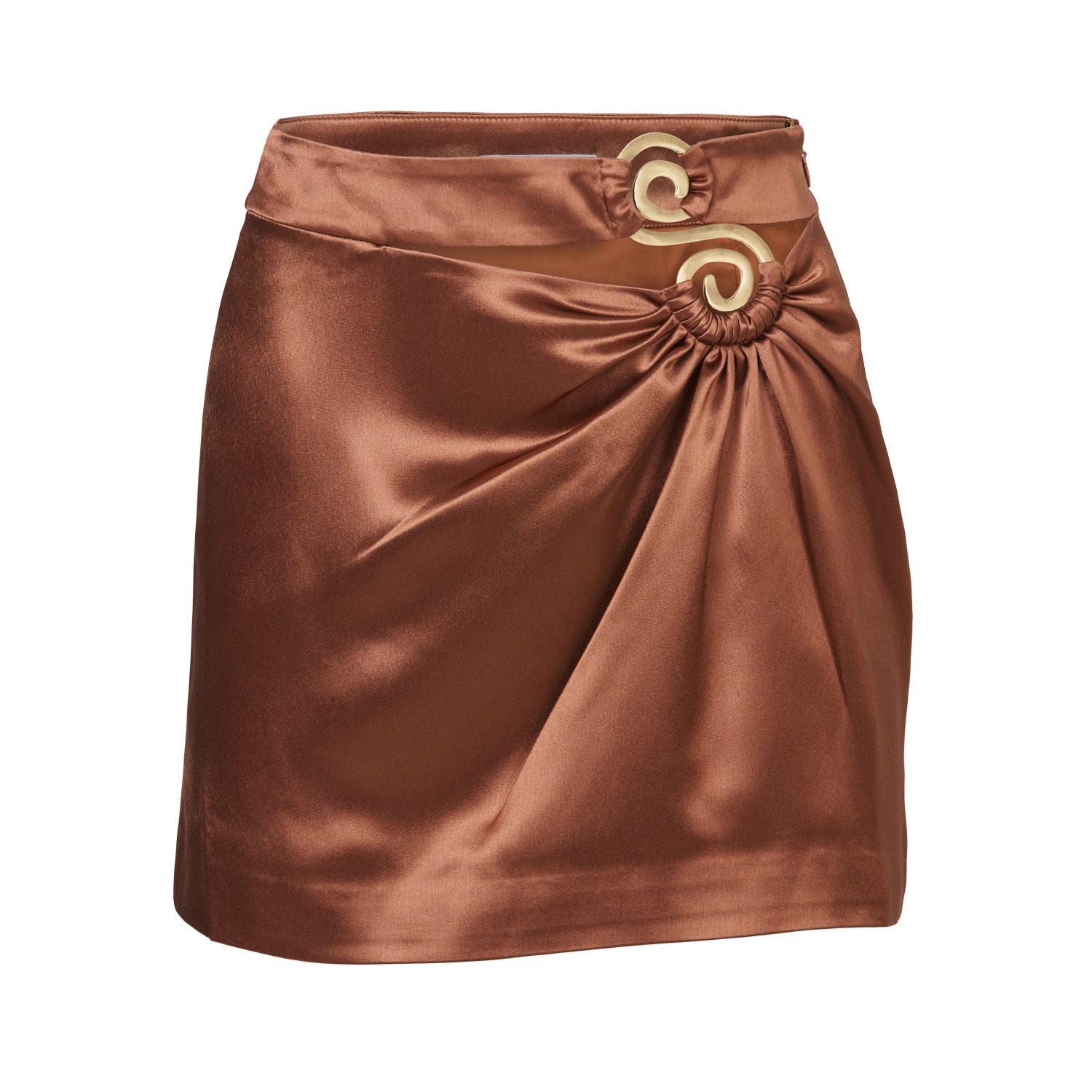 Mandasen Women's Brown / Gold Kai Mocha Skirt In Brown/gold