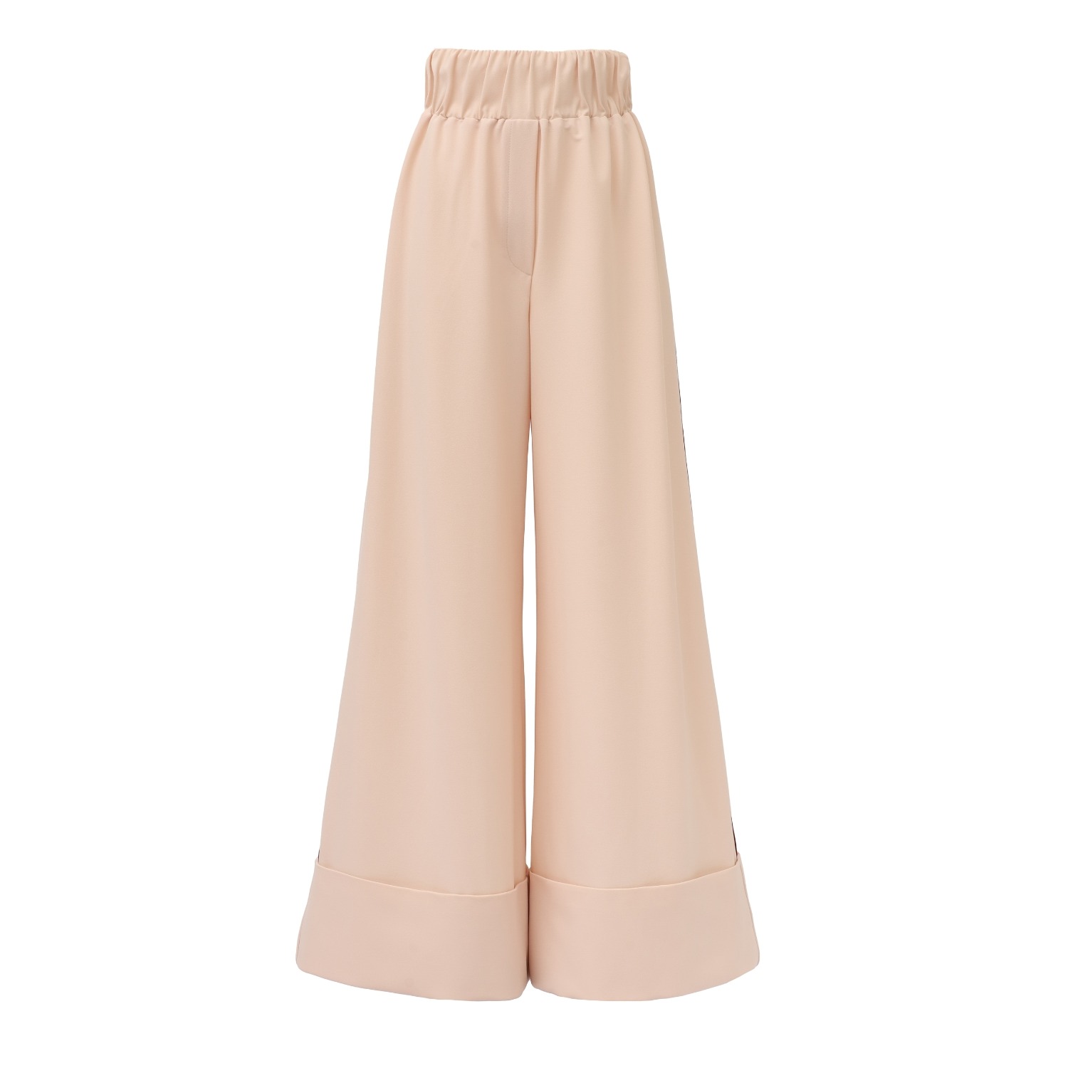 Julia Allert Women's Neutrals Soft Touch Flowy Trousers Peach Nude