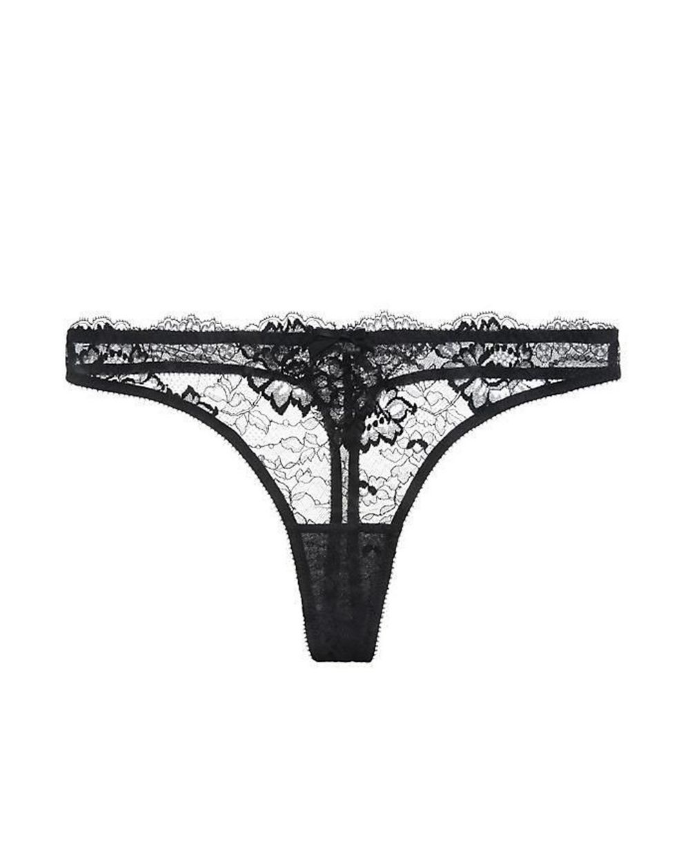 Women's Black Isabel Thong Noir