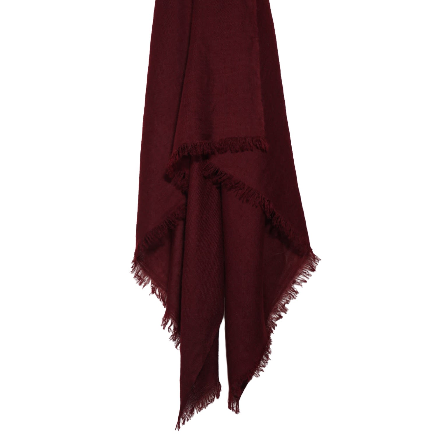 Women’s Neutrals / Brown / Red Bordeaux Red Cashmere Scarf Heritagemoda